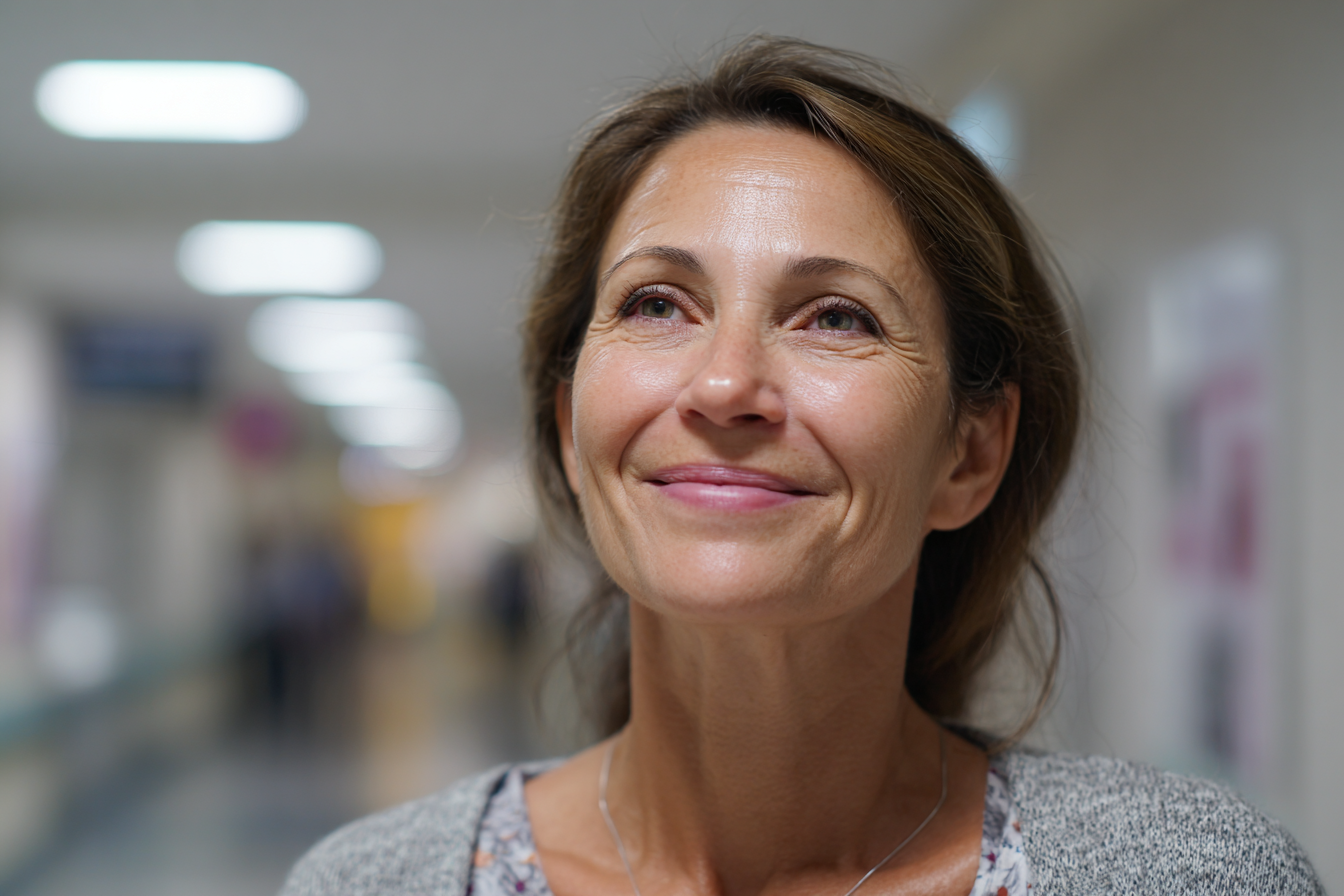 A woman smiling | Source: Midjourney