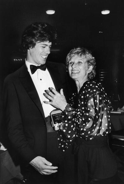 Actress Cloris Leachman (R) attending an Actor's Studio party with her son Bryan Englund (L) | Photo: Getty Images