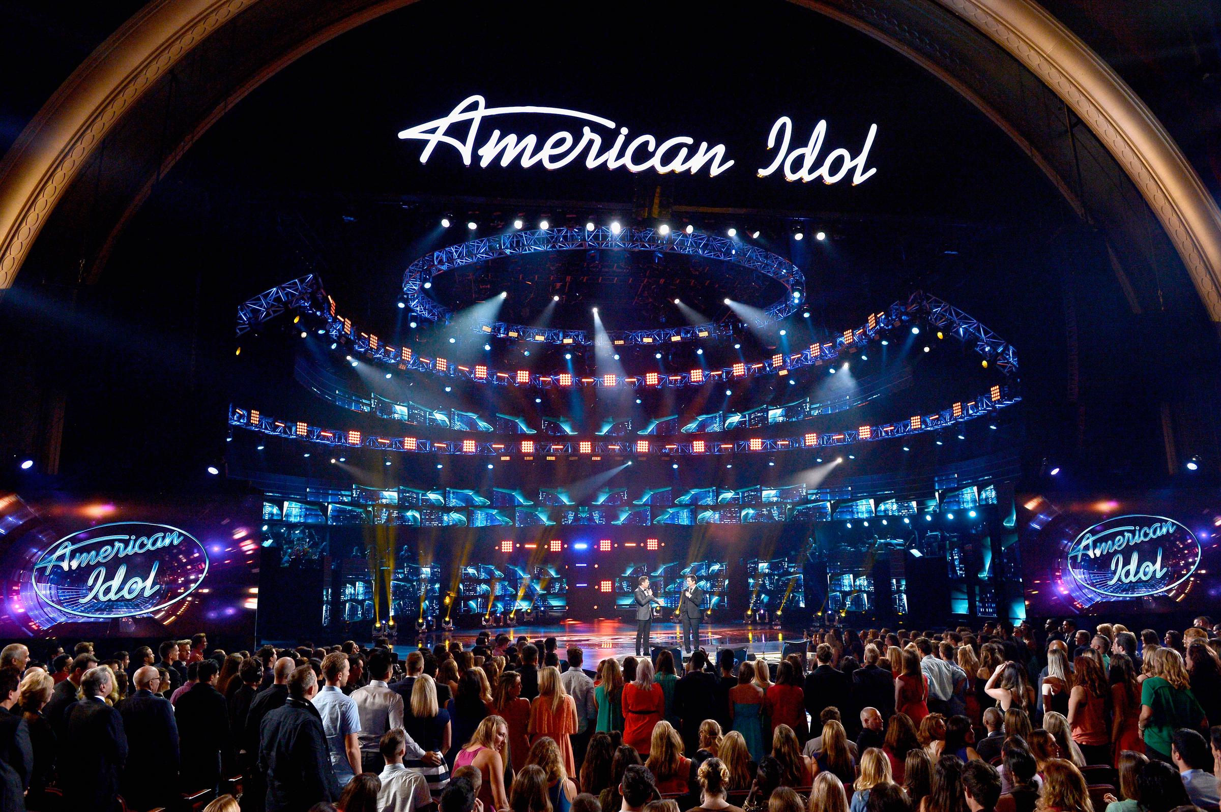 View of the stage during the "American Idol" finale at Dolby Theatre in Hollywood on April 7, 2016 | Source: Getty Images