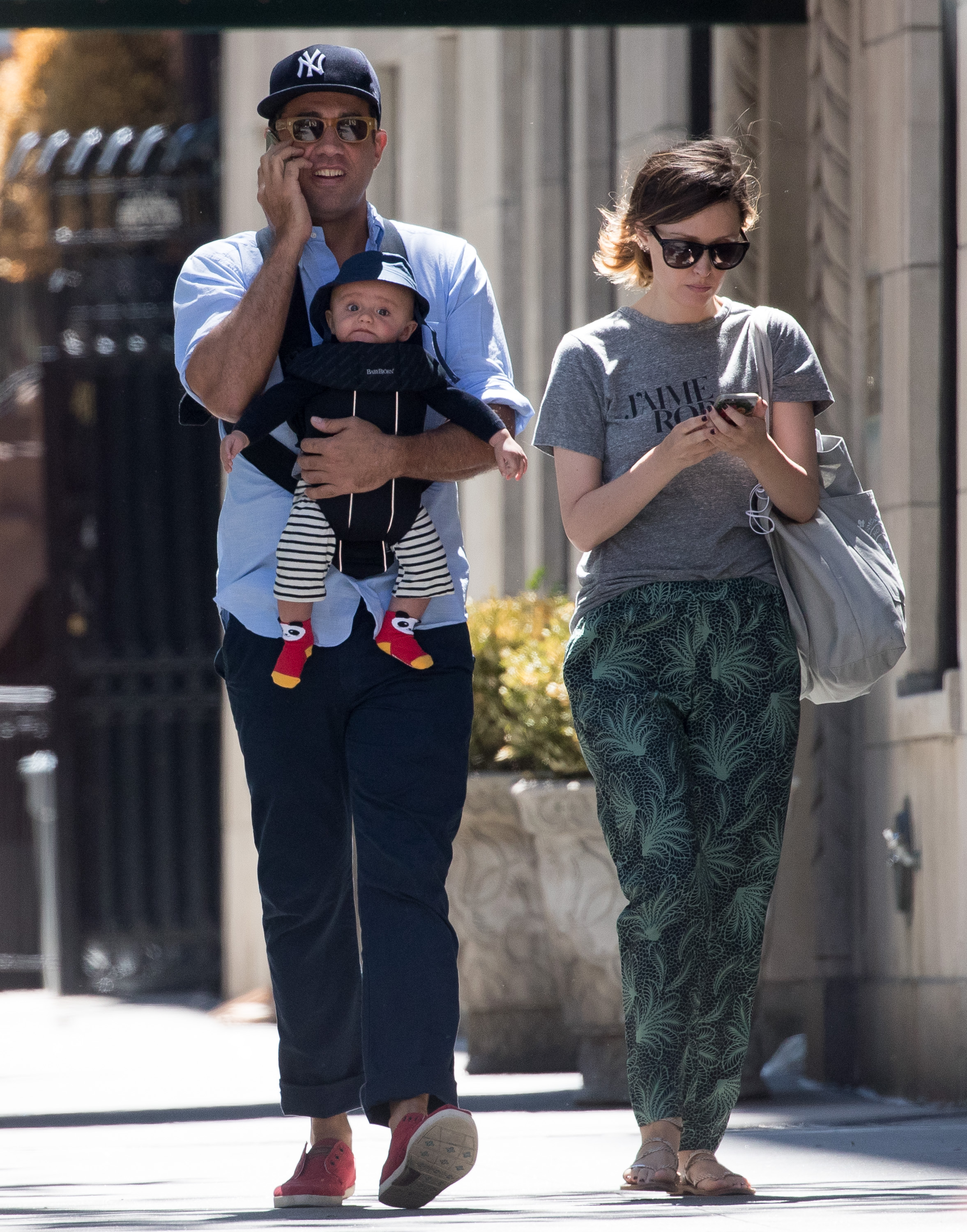Bobby Cannavale and Rose Byrne and their son Rocco Cannavale seen on June 10, 2016, in New York City | Source: Getty Images