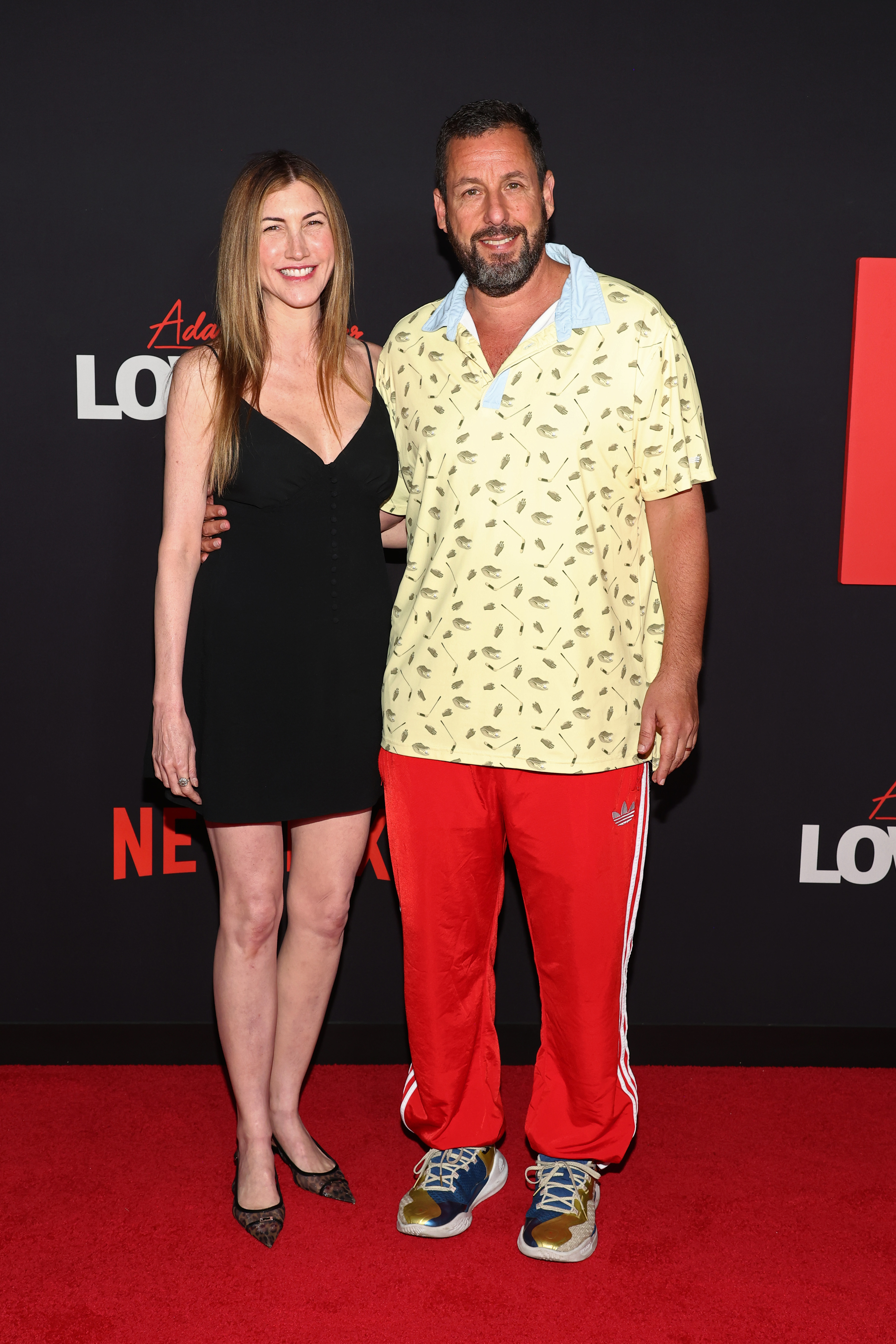 Jackie and Adam Sandler at the "Adam Sandler: Love You" special screening in New York City on August 20, 2024 | Source: Getty Images