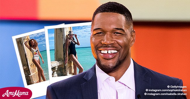 Michael Strahan's Twin Daughters Sophia & Isabella Pose In Pics While ...