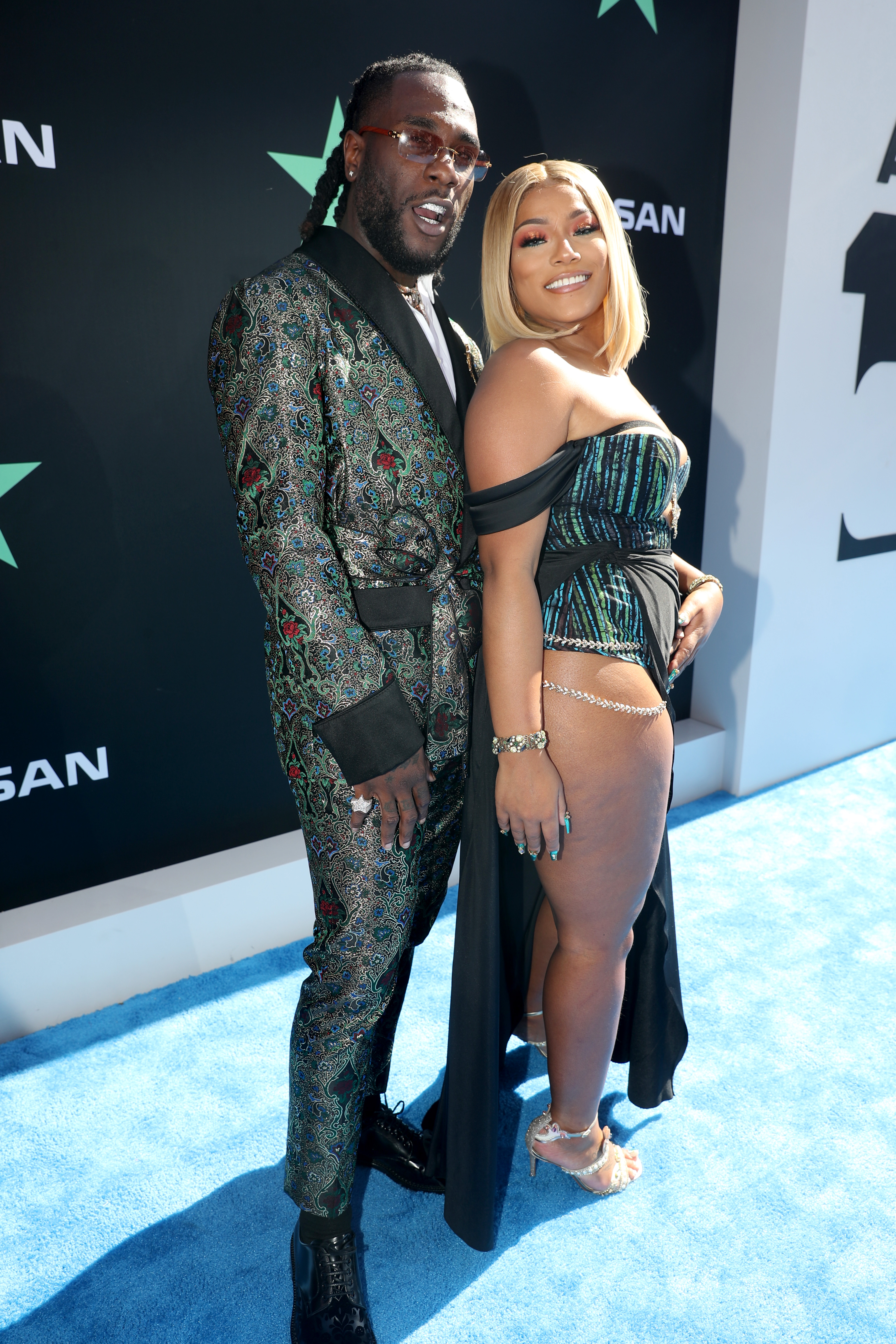 Burna Boy and Stefflon Don on June 23, 2019 in Los Angeles, California | Source: Getty Images