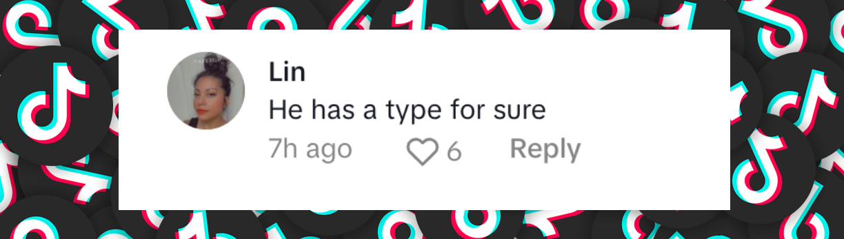 Netizen comment about Jason Momoa and Adria Arjona, posted on March 12, 2025. | Source: TikTok/@gala.fr