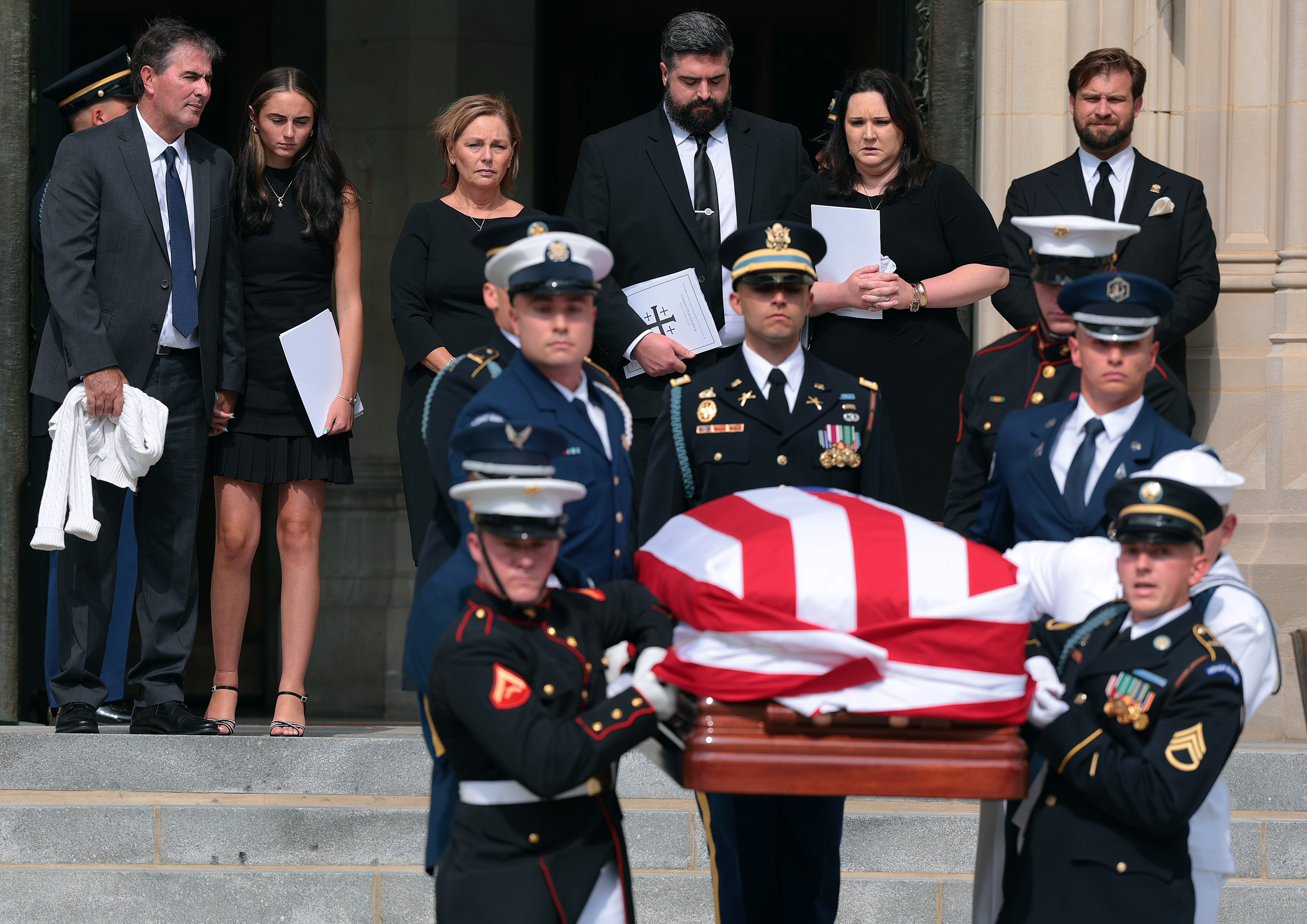 Graham's casket was scheduled to leave Washington for South Carolina following the National Cathedral service. A second funeral would give people in his home state another opportunity to honor him. | Source: Getty Images