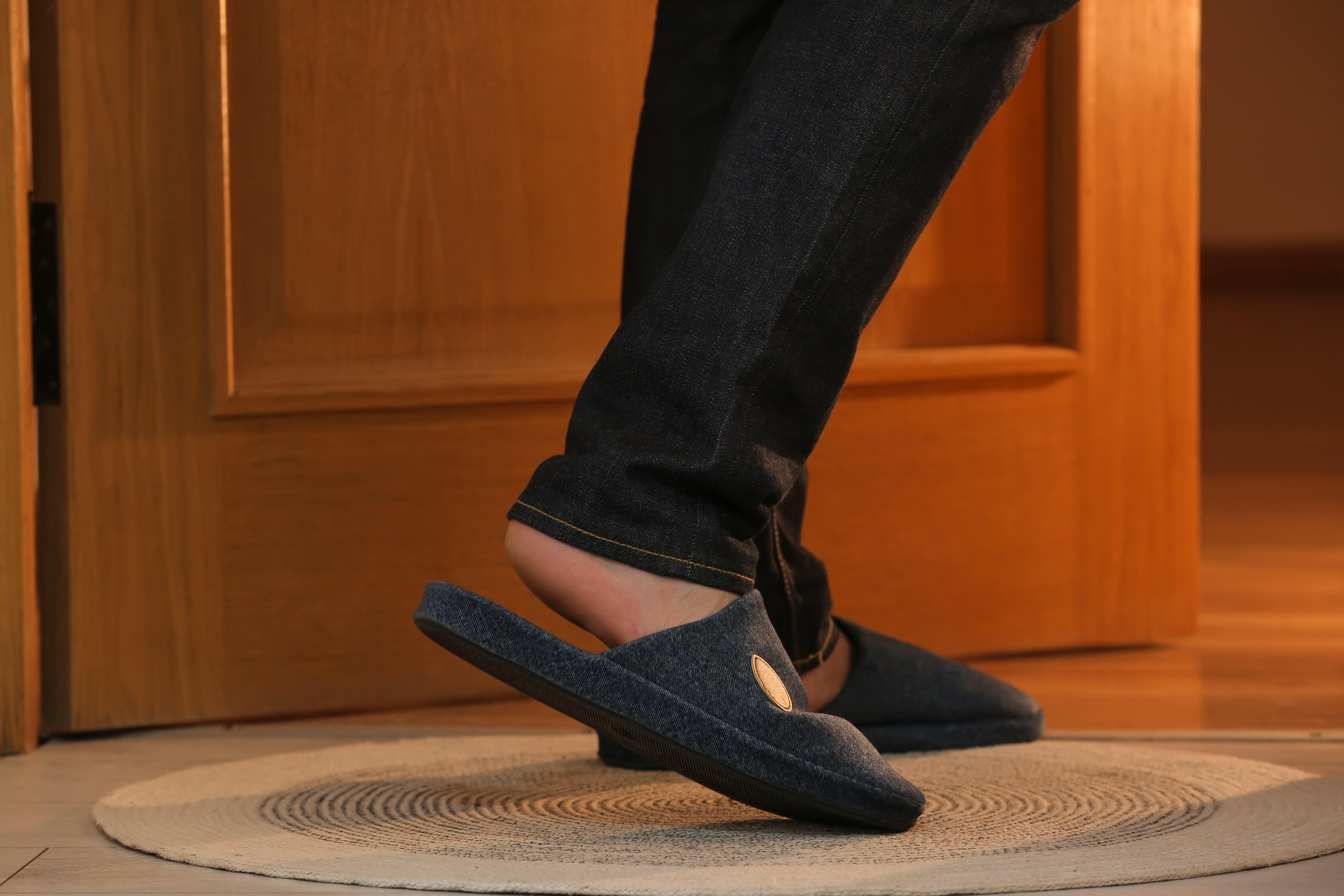 Man wearing soft slippers | Source: Shutterstock