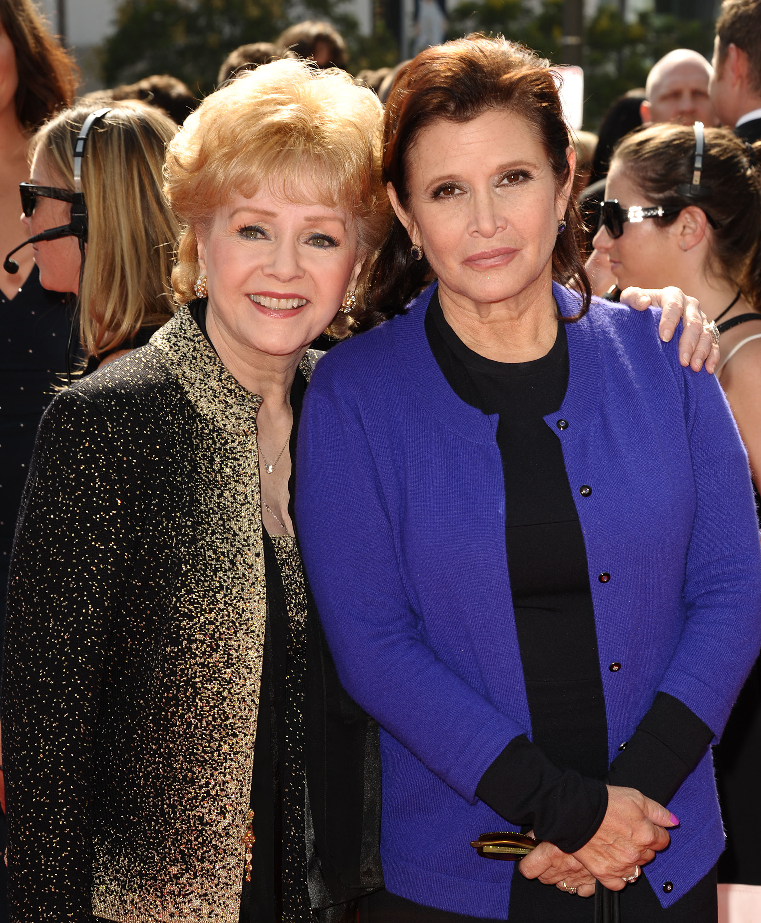 Debbie Reynolds and Carrie Fisher on September 10, 2011 in Los Angeles, California. | Source: Getty Images