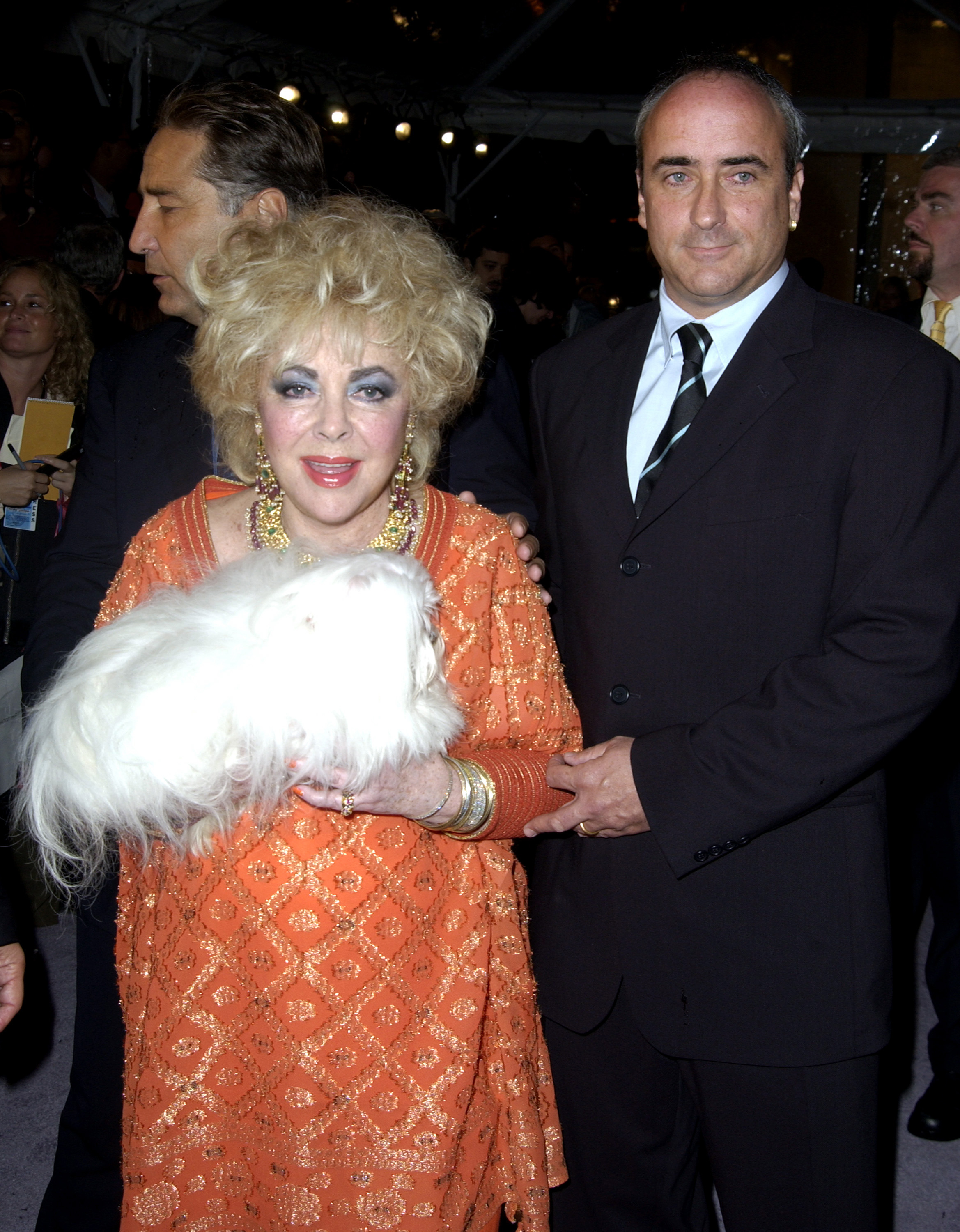 Dame Elizabeth Taylor and son Chris Wilding during InStyle Magazine Gala to Celebrate the Release of "Elizabeth Taylor: My Love Affair with Jewelry" at Christie's in New York City, New York, United States. | Source: Getty Images