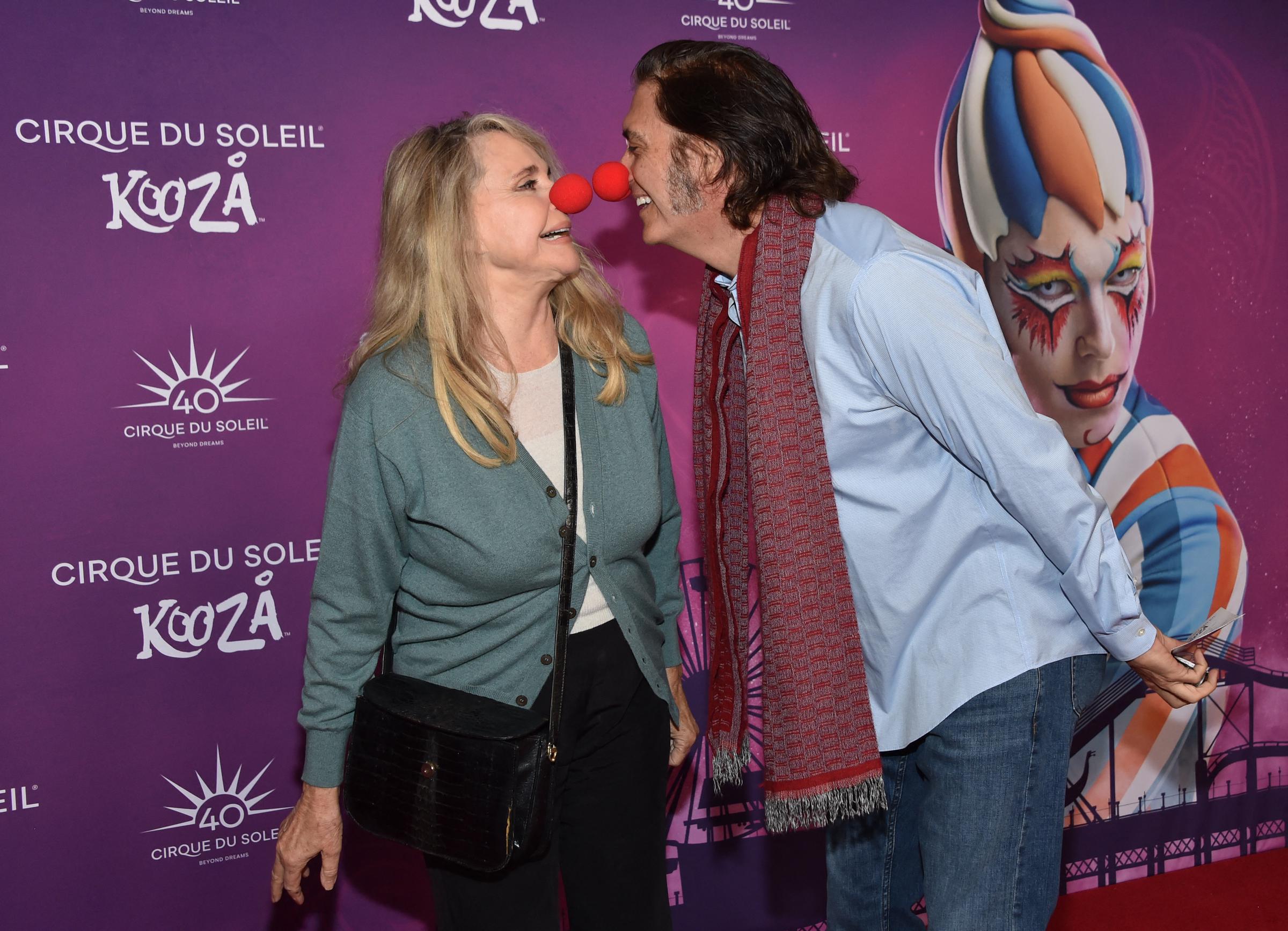 Priscilla Barnes and Ted Monte at Cirque du Soleil's "KOOZA" red carpet premiere on October 24, 2024, in Santa Monica, California. | Source: Getty Images