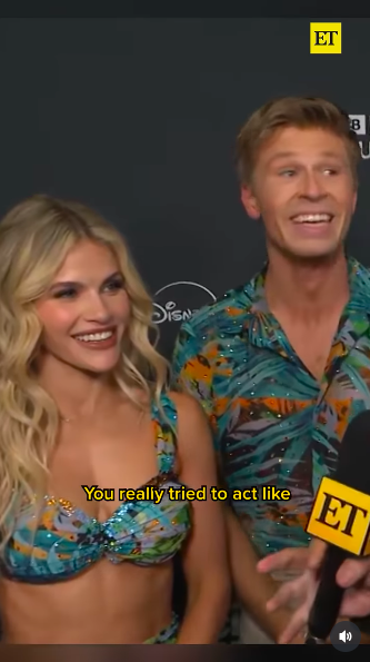 Witney Carson and Robert Irwin speaking to Entertainment Tonight after their performance, posted on September 17, 2025. | Source: Instagram/entertainmenttonight