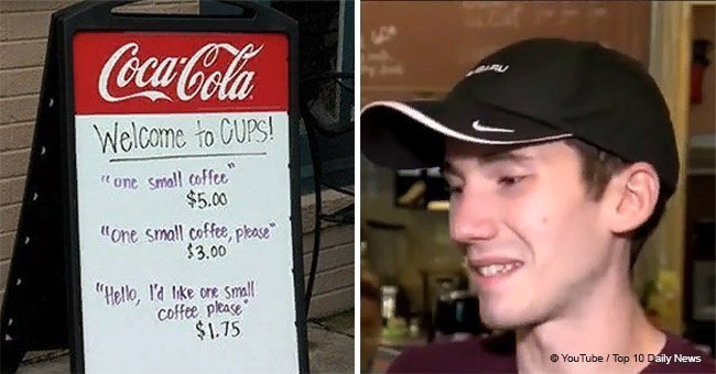 Coffee shop owner puts up genius bar sign to teach rude customers good manners