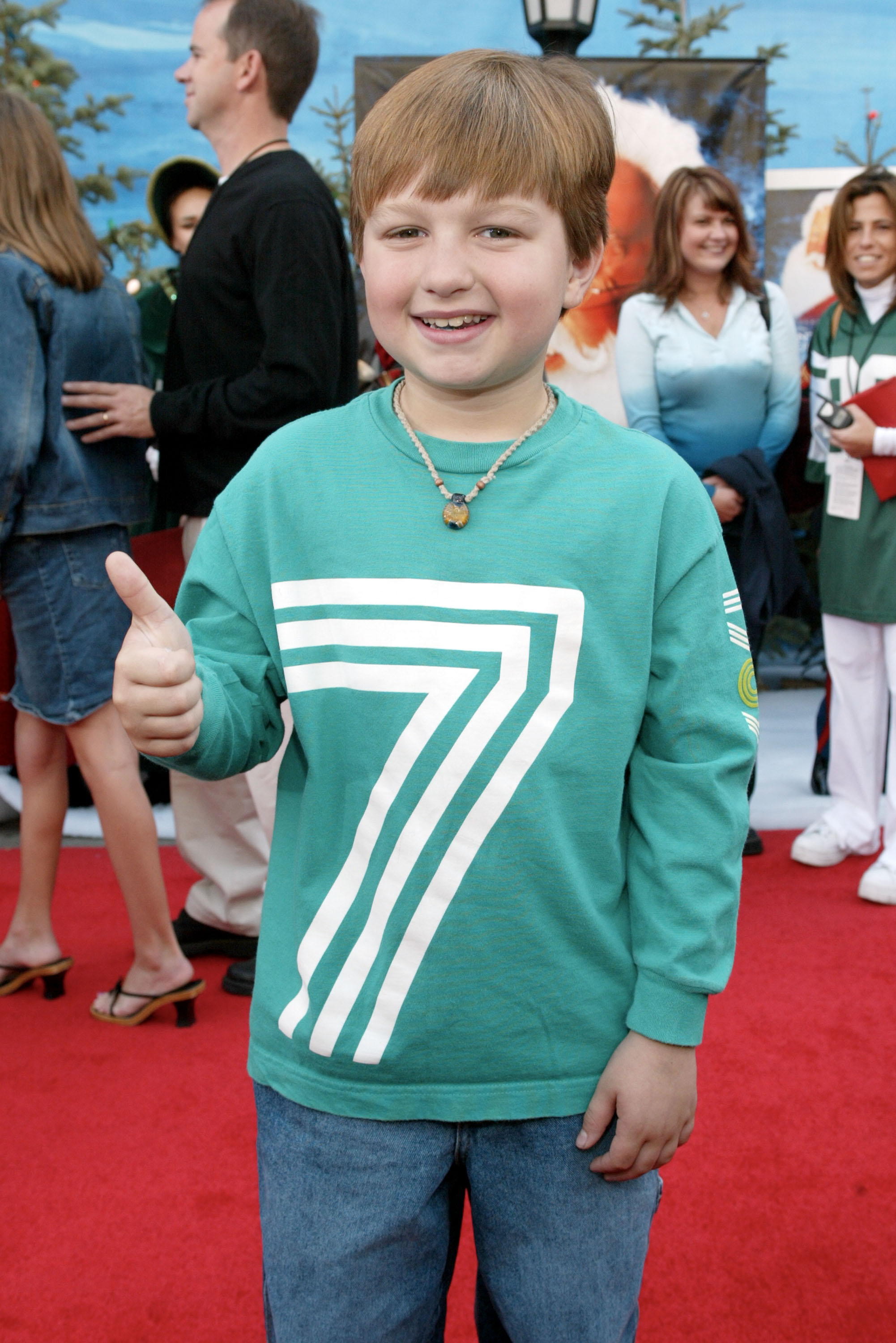 Angus T. Jones at the premiere of The Santa Claus 2 at the El Capitan Theatre on October 27, 2002 | Source: Getty Images