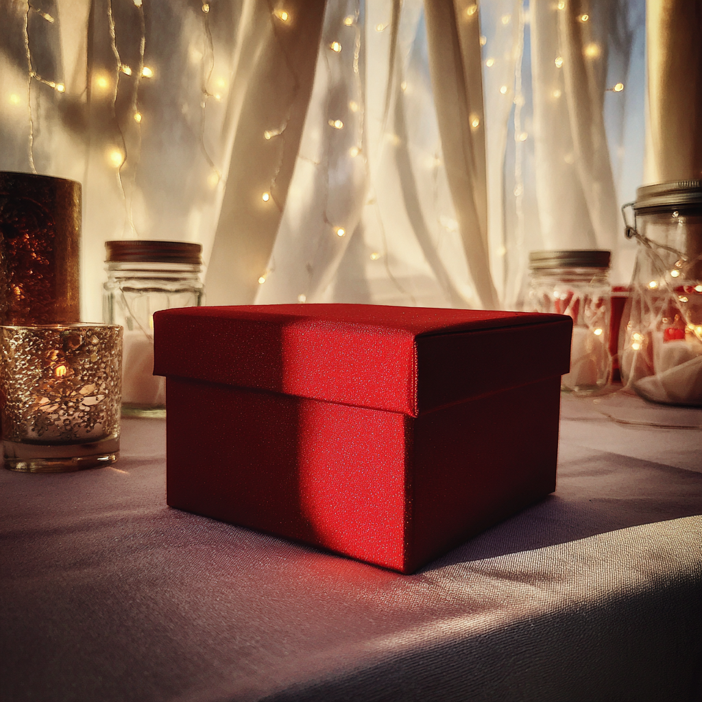A red box on a table | Source: Midjourney