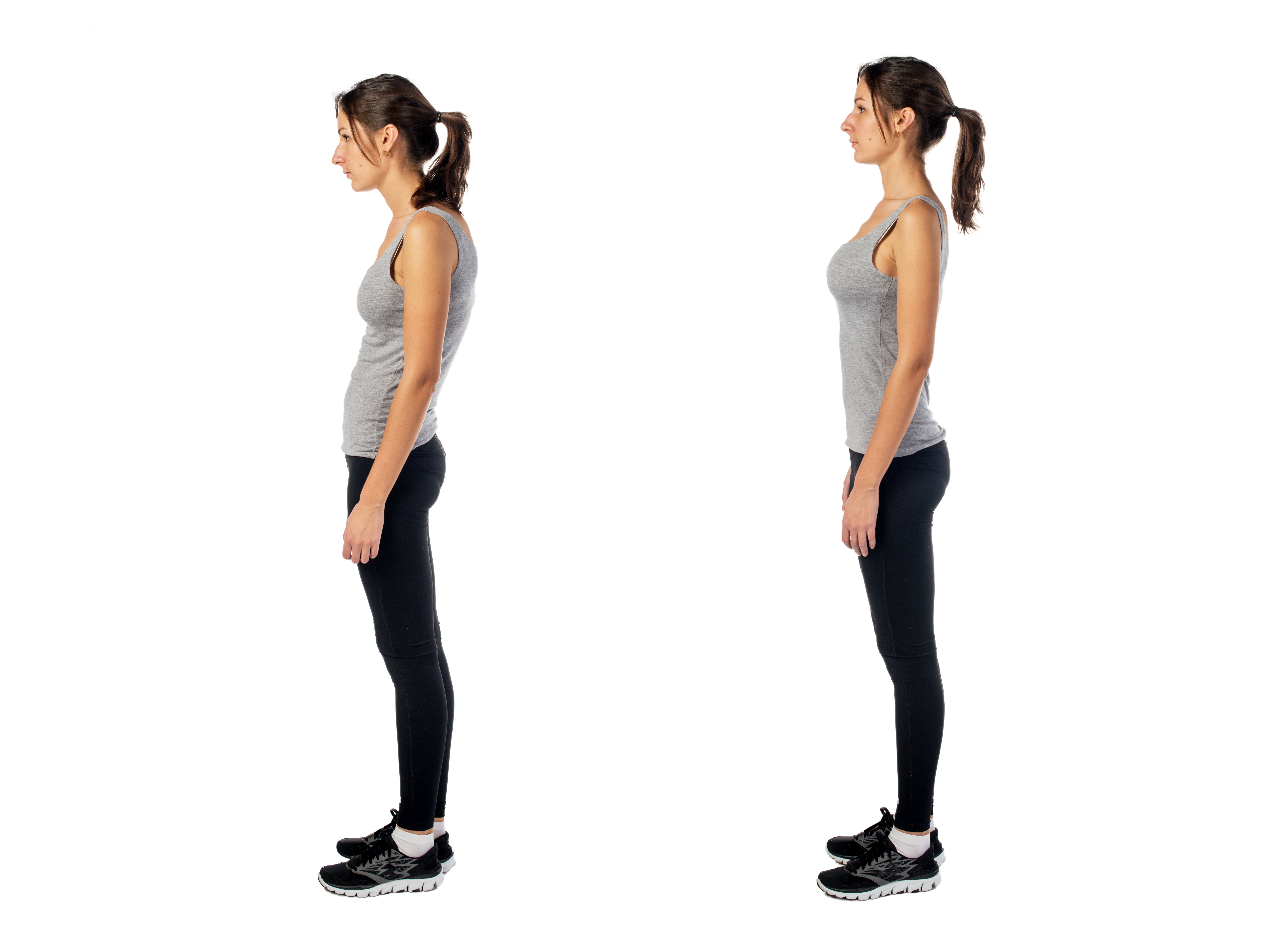 A woman demonstrating good posture. | Source: Shutterstock