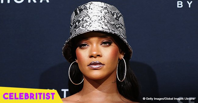 Rihanna turns all heads in snakeskin mini dress at Fenty Beauty anniversary event