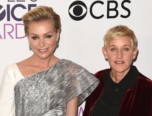 Ellen DeGeneres, Portia de Rossi at the People's Choice Awards in Los Angeles, California.| Photo: Getty Images.