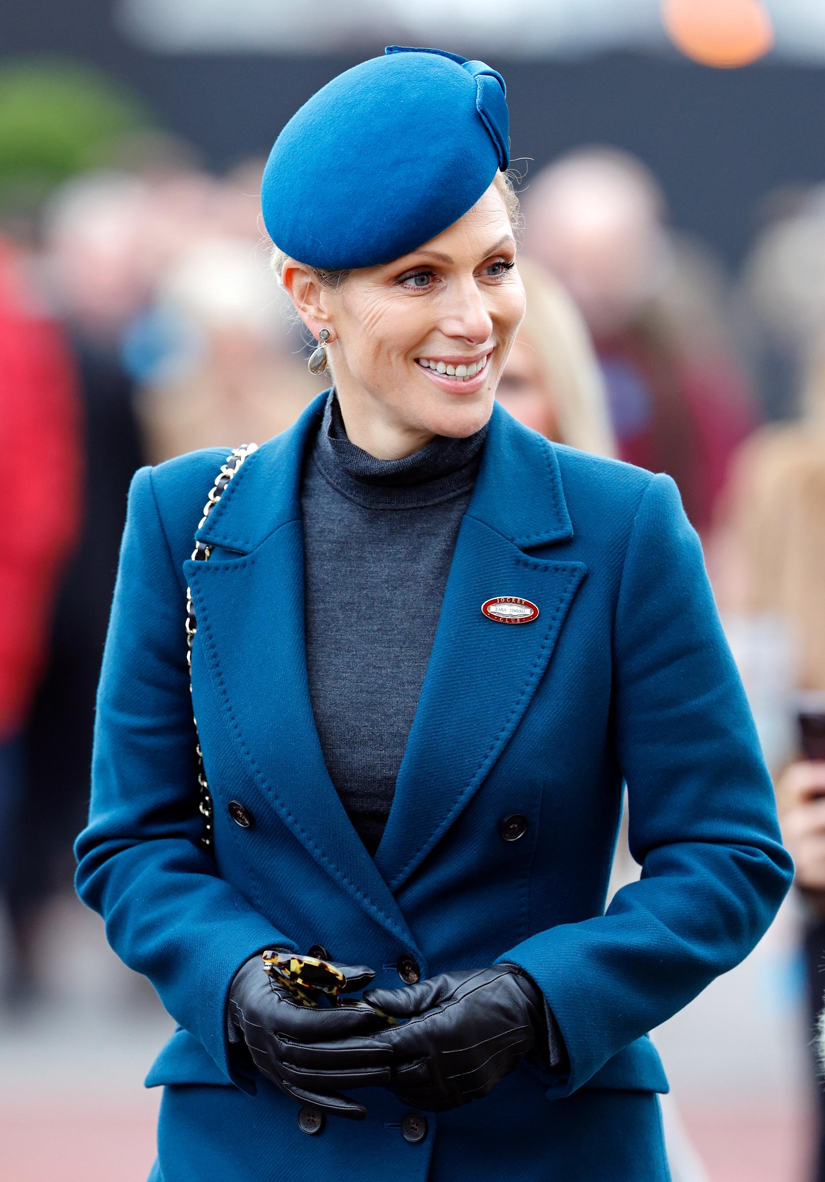 Zara Tindall attends day 2 'Super Saturday' of The November Meeting at Cheltenham Racecourse on 15 November 2025 in Cheltenham, England. | Source: Getty Images