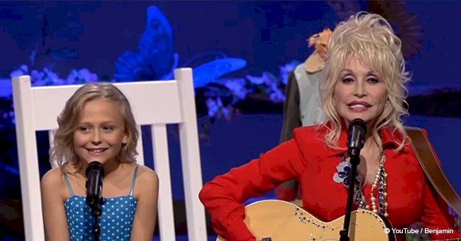 Dolly Parton and little girl bewitched fans with amazing rendition of 'Angel Hill'