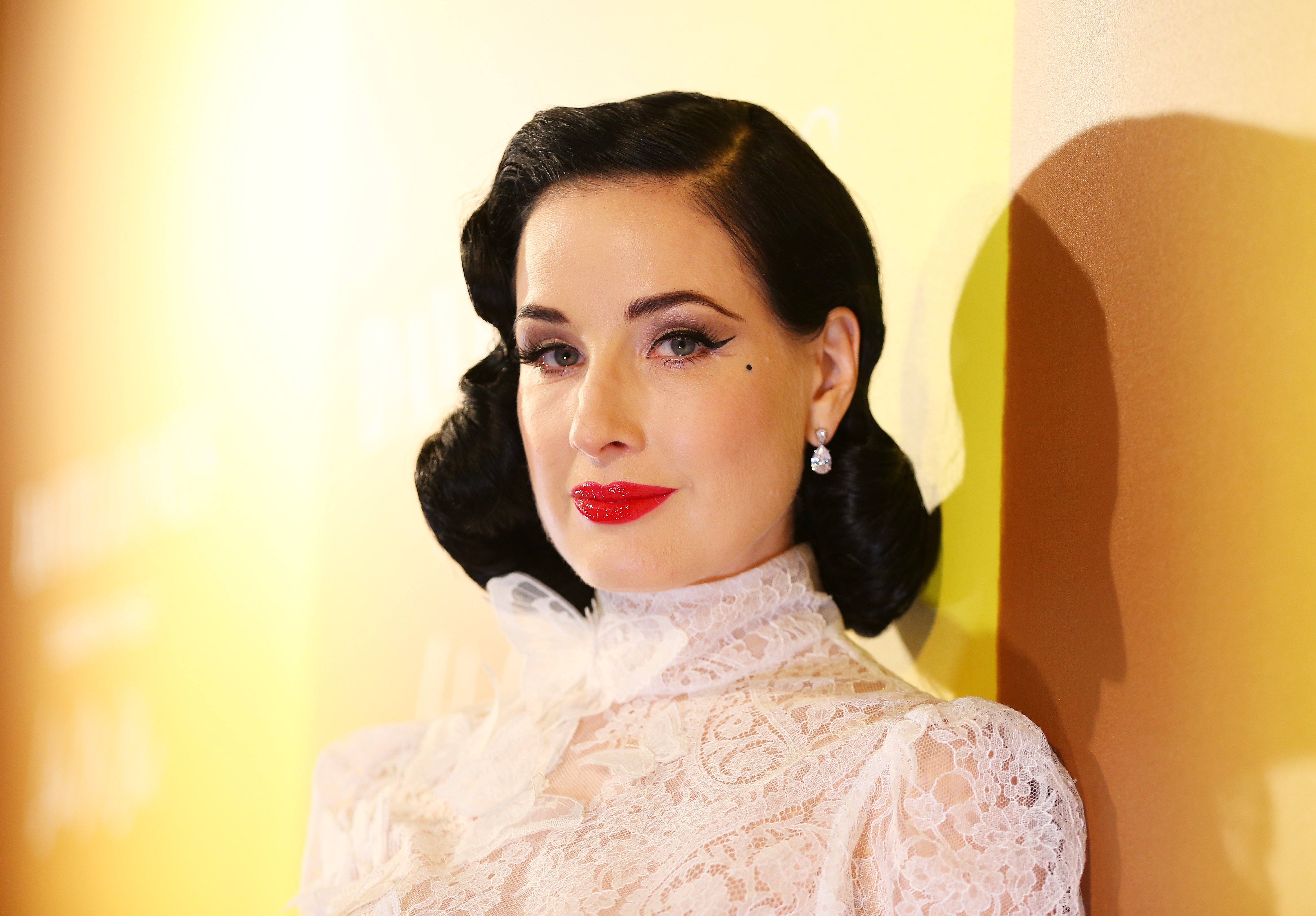 Dita Von Teese at the launch of David Jones Luxury Beauty and Designer Accessories on December 10, 2019 | Source: Getty Images