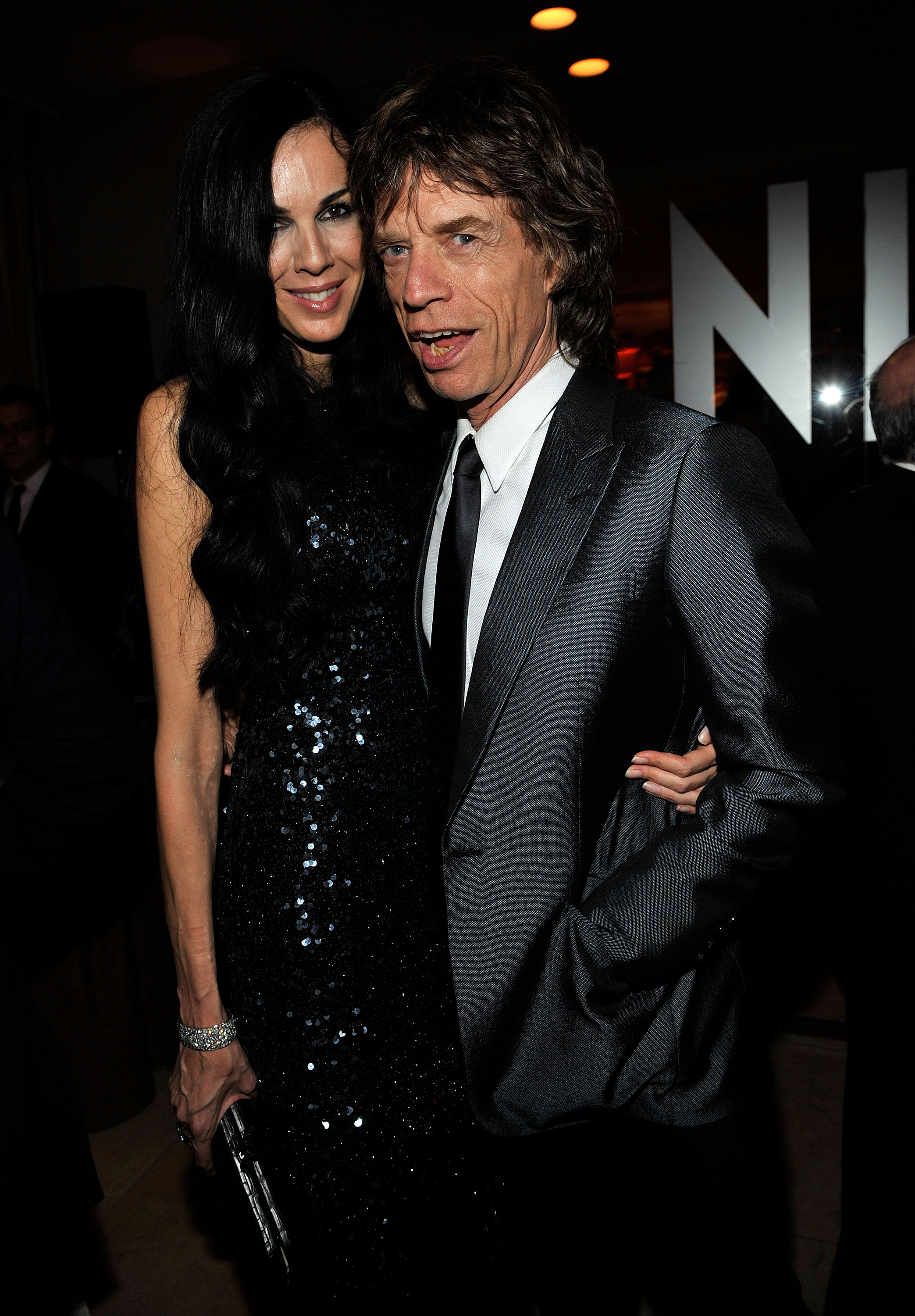 L'Wren Scott and Mick Jagger at the 2009 Vanity Fair Oscar party on February 22, 2009, in West Hollywood, California. | Source: Getty Images