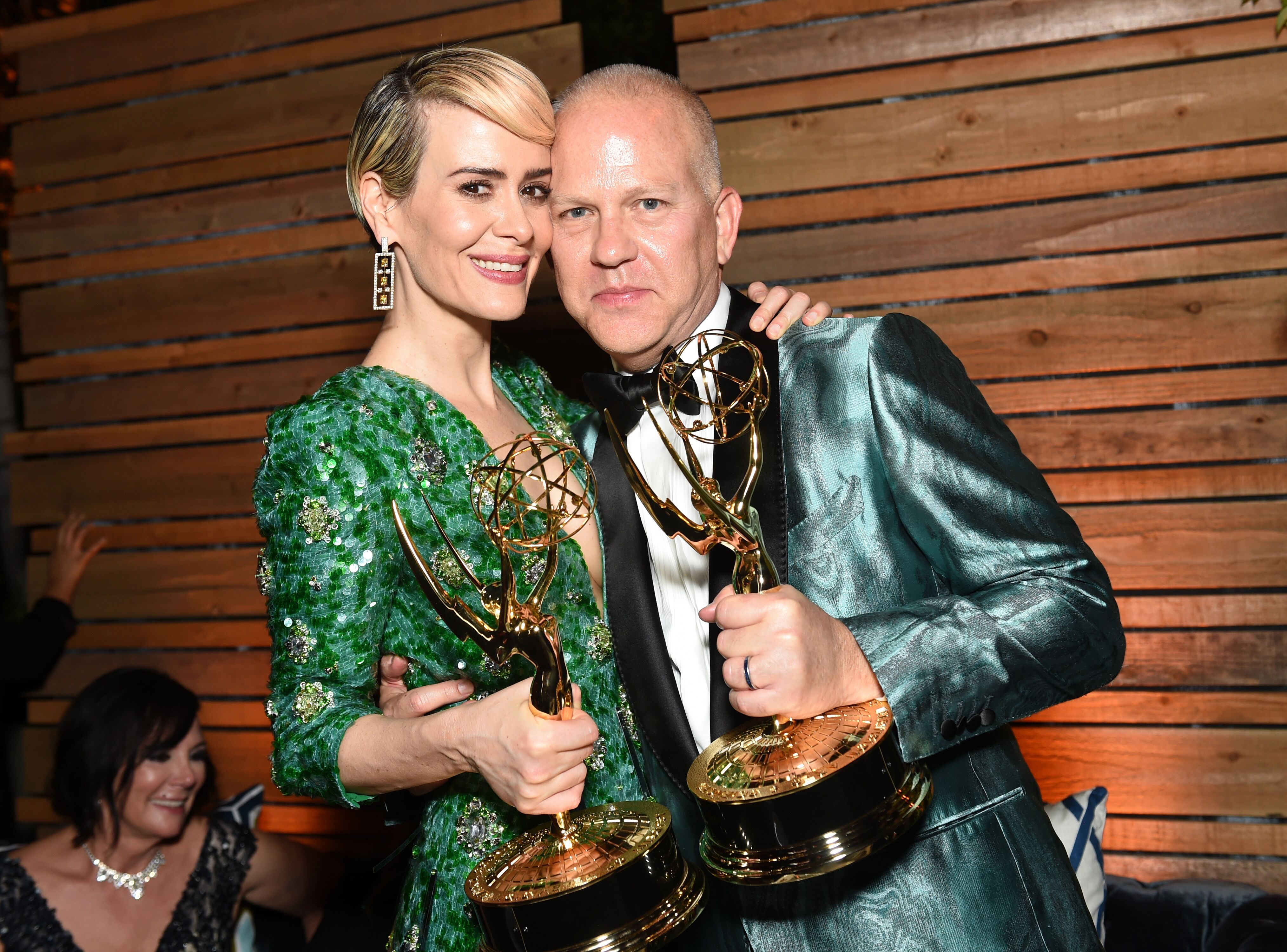 Sarah Paulson and Ryan Murphy attends the FOX Broadcasting Company, FX, National Geographic And Twentieth Century Fox Television's 68th Primetime Emmy Awards. | Source: Getty Images