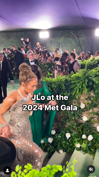 Jennifer Lopez at this year's Met Gala, posted on May 9, 2024 | Source: Instagram/heyitsanika