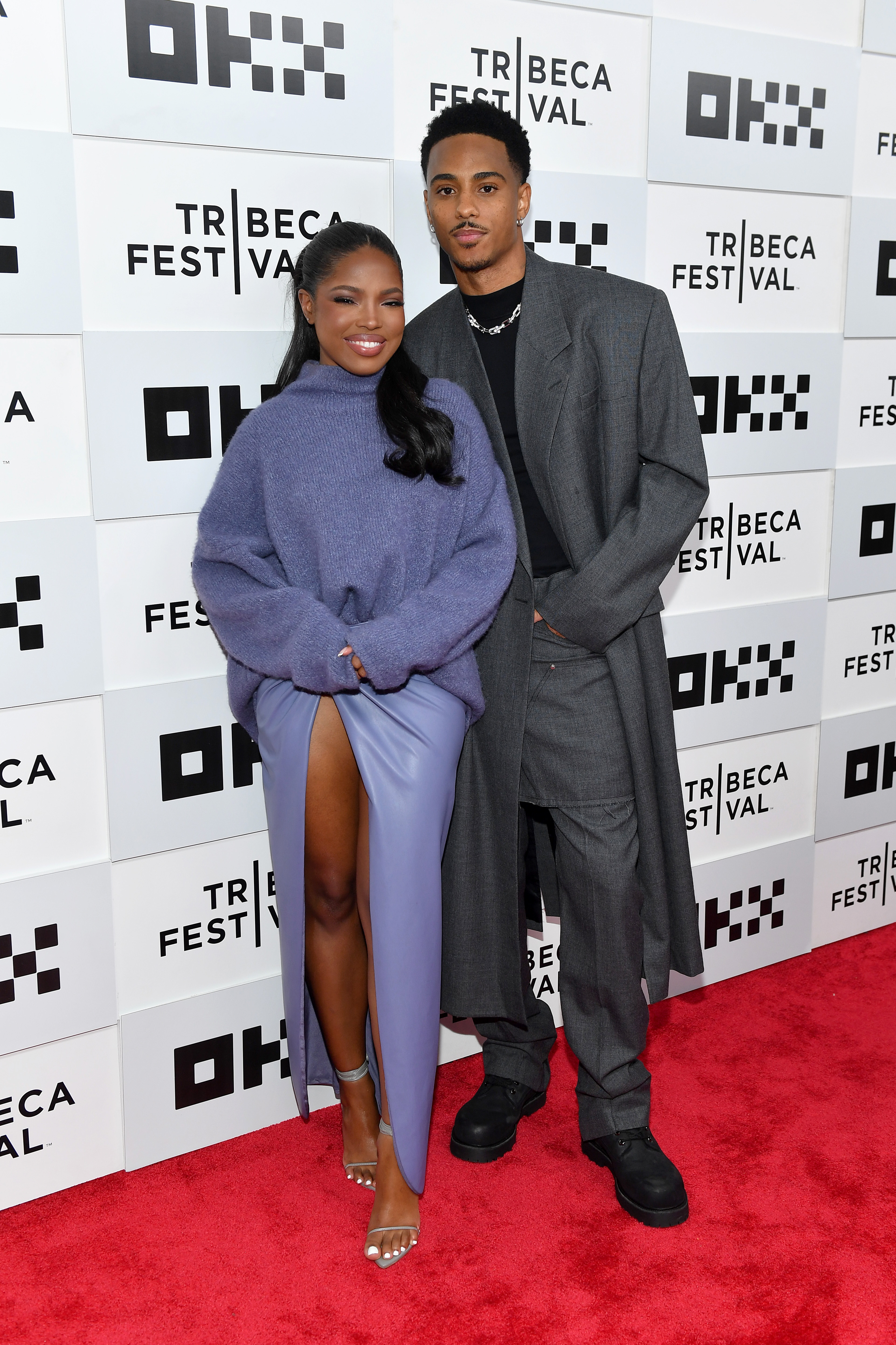 Ryan Destiny and Keith Powers pose at "The Perfect Find" World Premiere at Tribeca Film Festival at BMCC Tribeca Center of Performing Arts on June 14, 2023, in New York City | Source: Getty Images