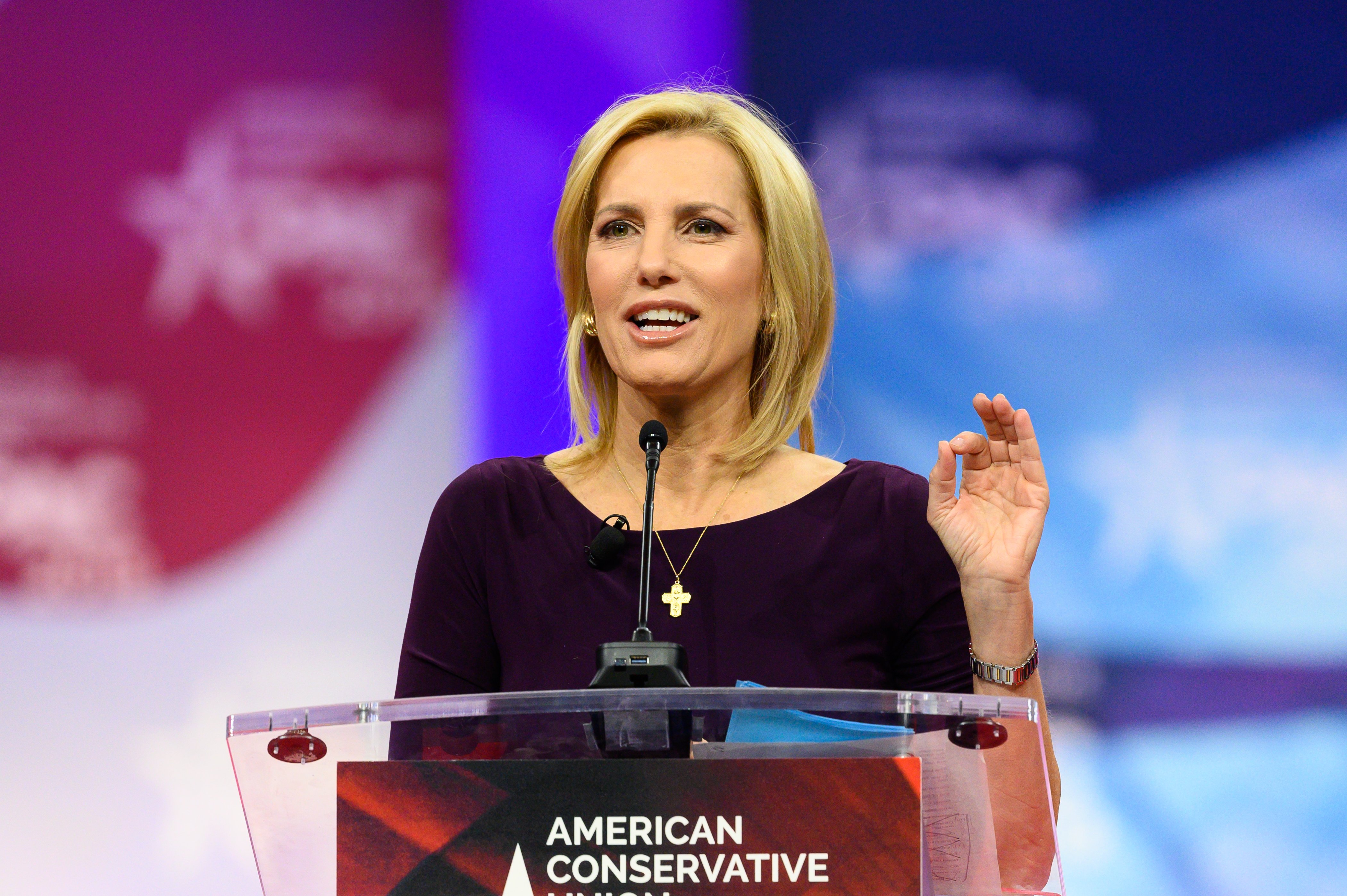 Laura Ingraham speaking at the American Conservative Union's Conservative Political Action Conference on February 28, 2019. | Source: Getty Images 