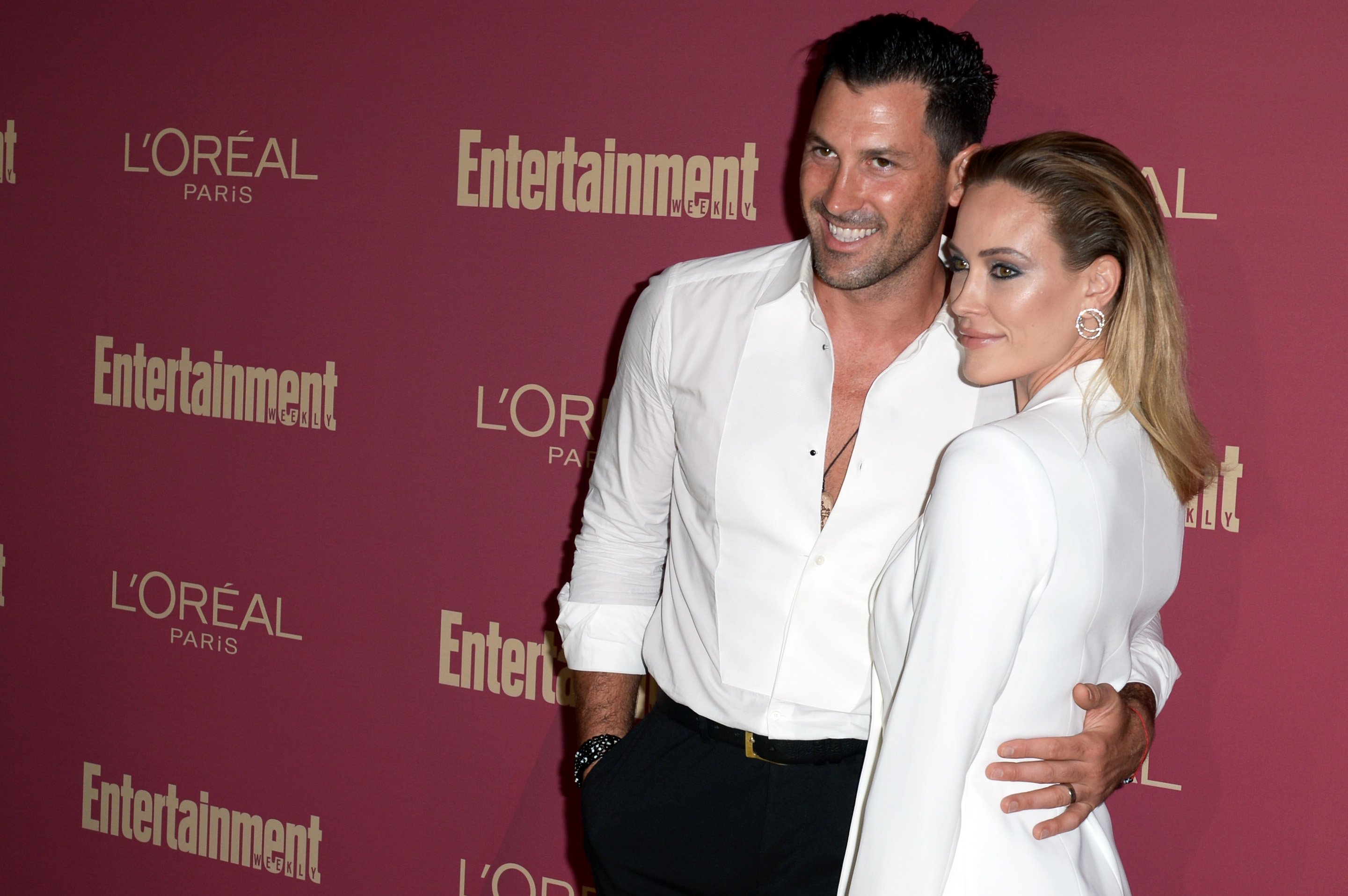 Maksim Chmerkovskiy and Peta Murgatroyd attend the 2019 Pre-Emmy Party. | Source: Getty Images