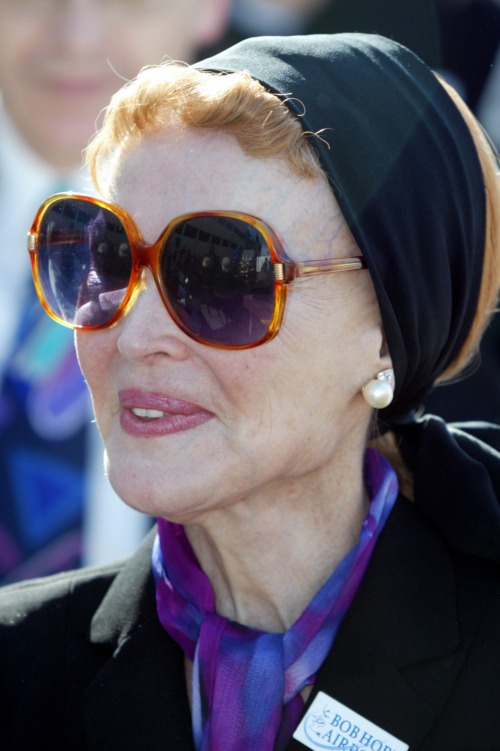 Kathryn Crosby at the Bob Hope Airport dedication ceremony, in front of the airport terminal of the former Burbank-Glendale-Pasadena Airport on December 17 2003, Burbank, California. | Source: Getty Images