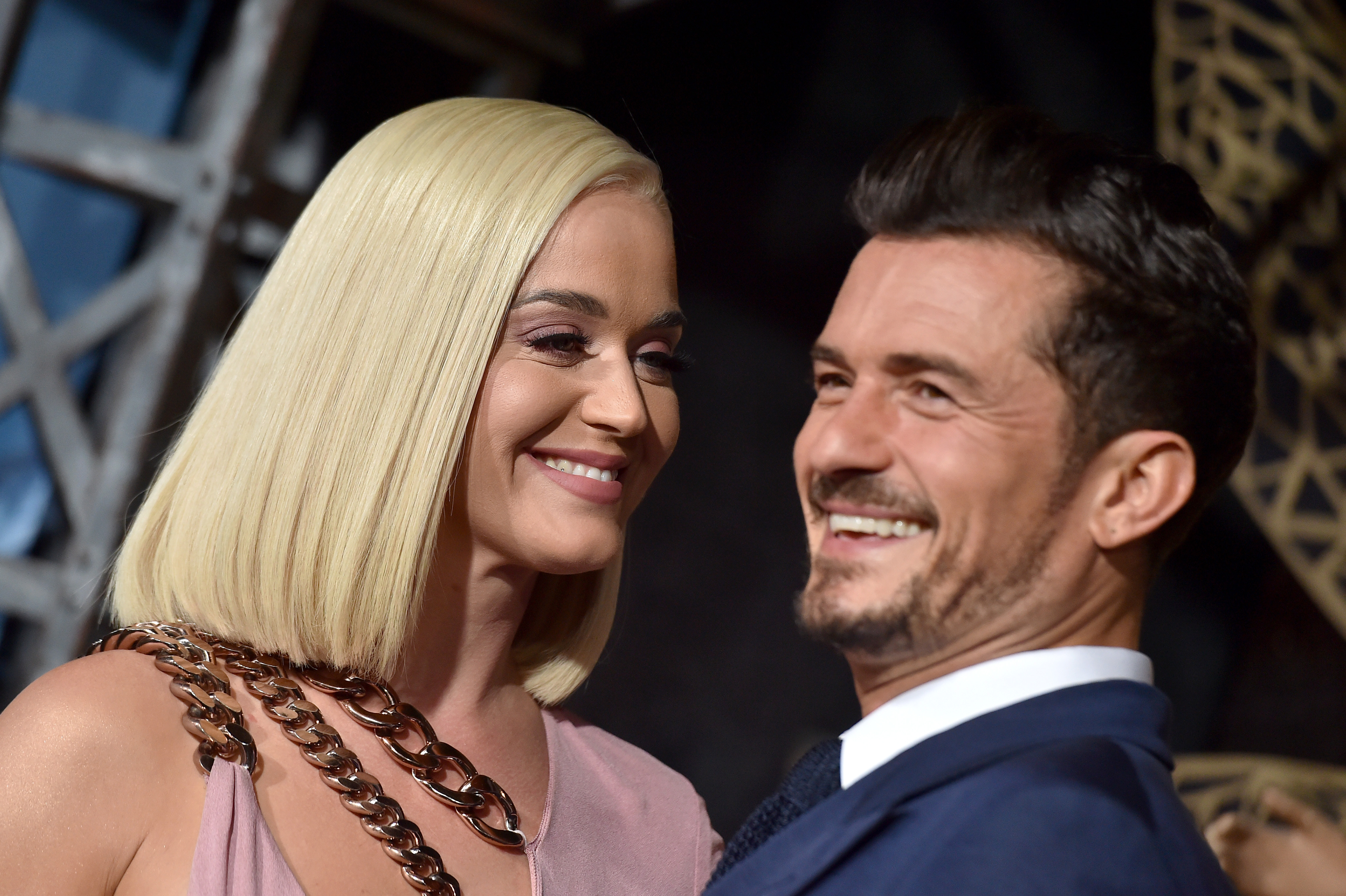 Katy Perry and Orlando Bloom at the premiere of "Carnival Row" in Hollywood, California on August 21, 2019 | Source: Getty Images