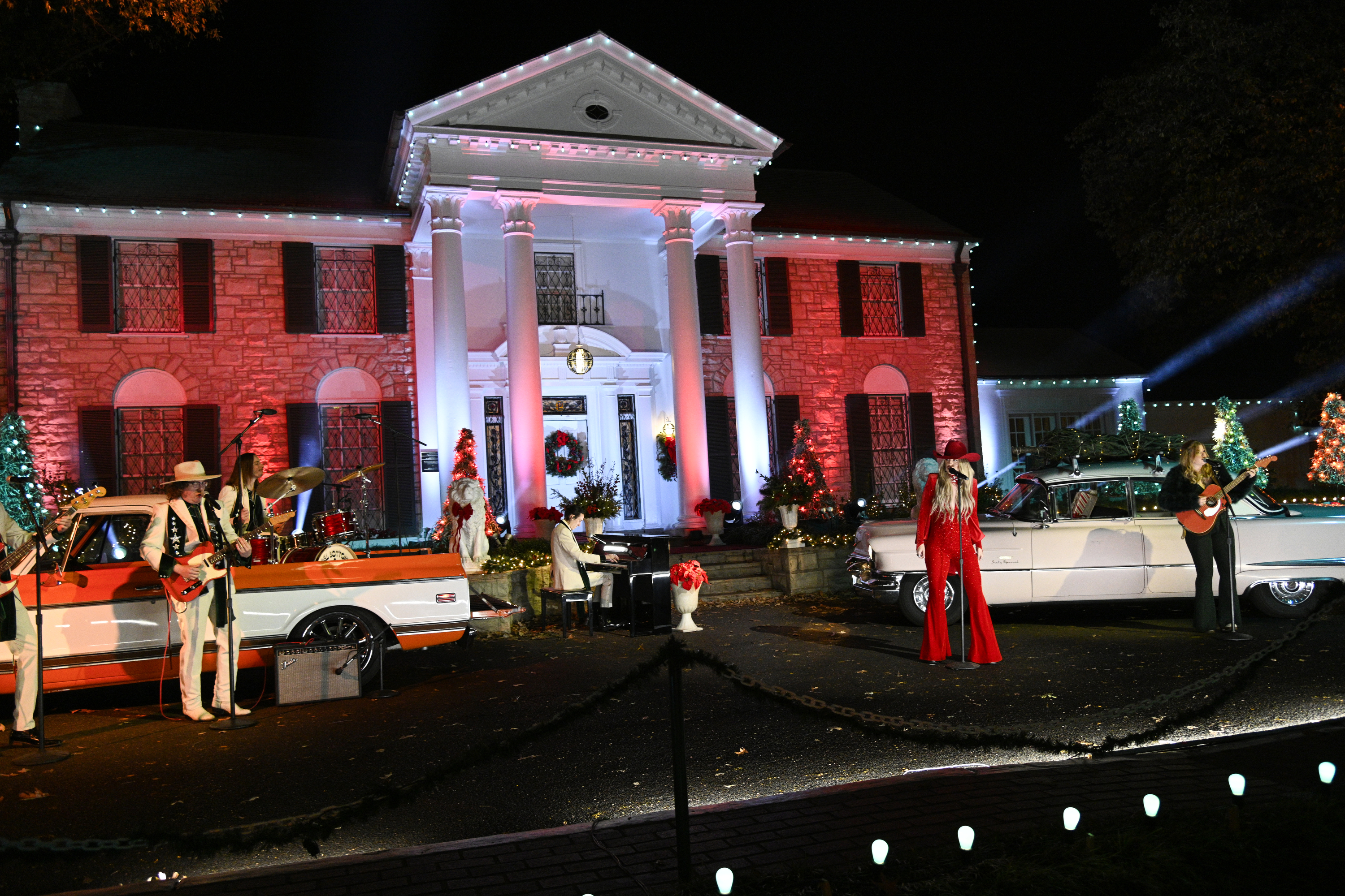 Elvis Presley's mansion during Christmas at Graceland - Season 1 | Source: Getty Images