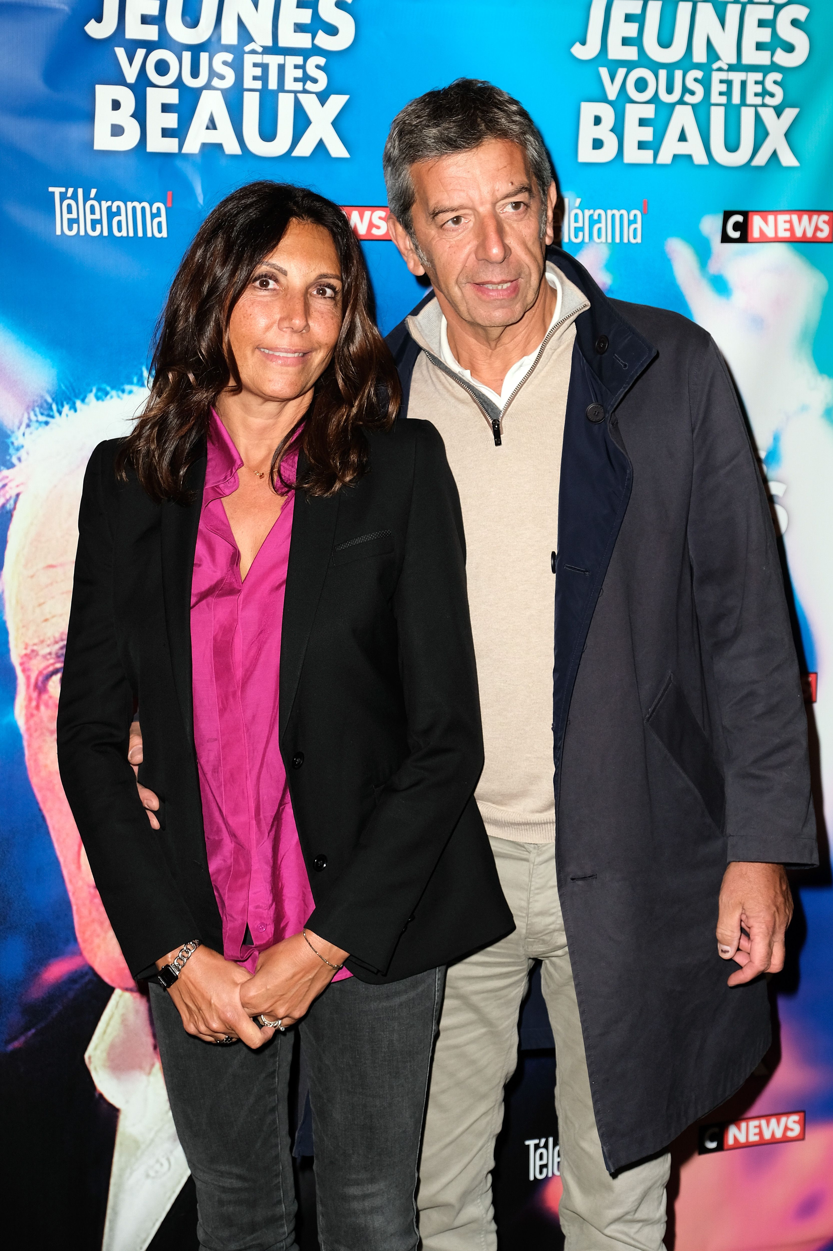Michel Cymes et sa femme Nathalie en 2019. l Source : Getty Images