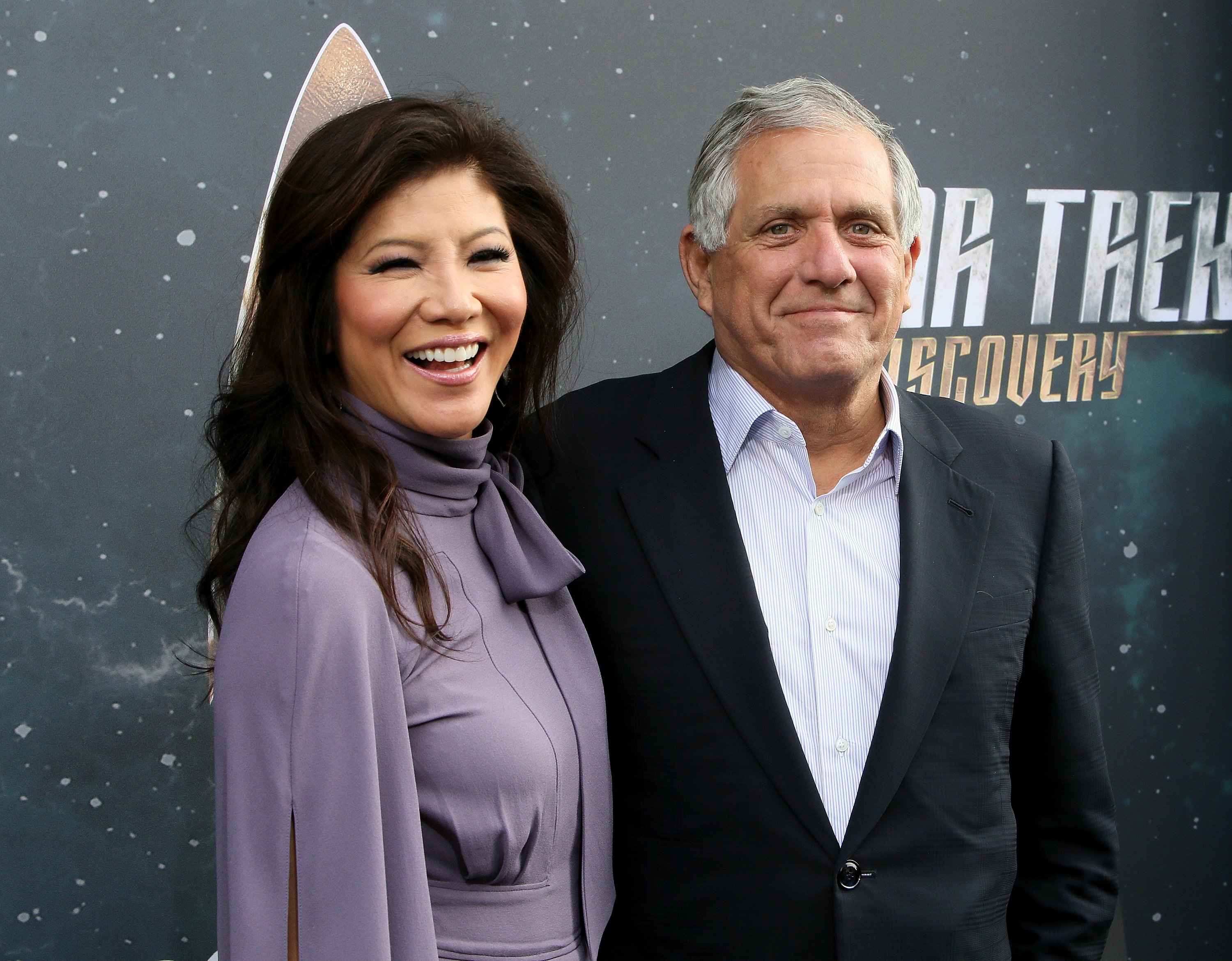 Julie Chen and Leslie Moonves attend the premiere of CBS's "Star Trek: Discovery" on September 19, 2017, in Los Angeles, California | Source: Getty Images