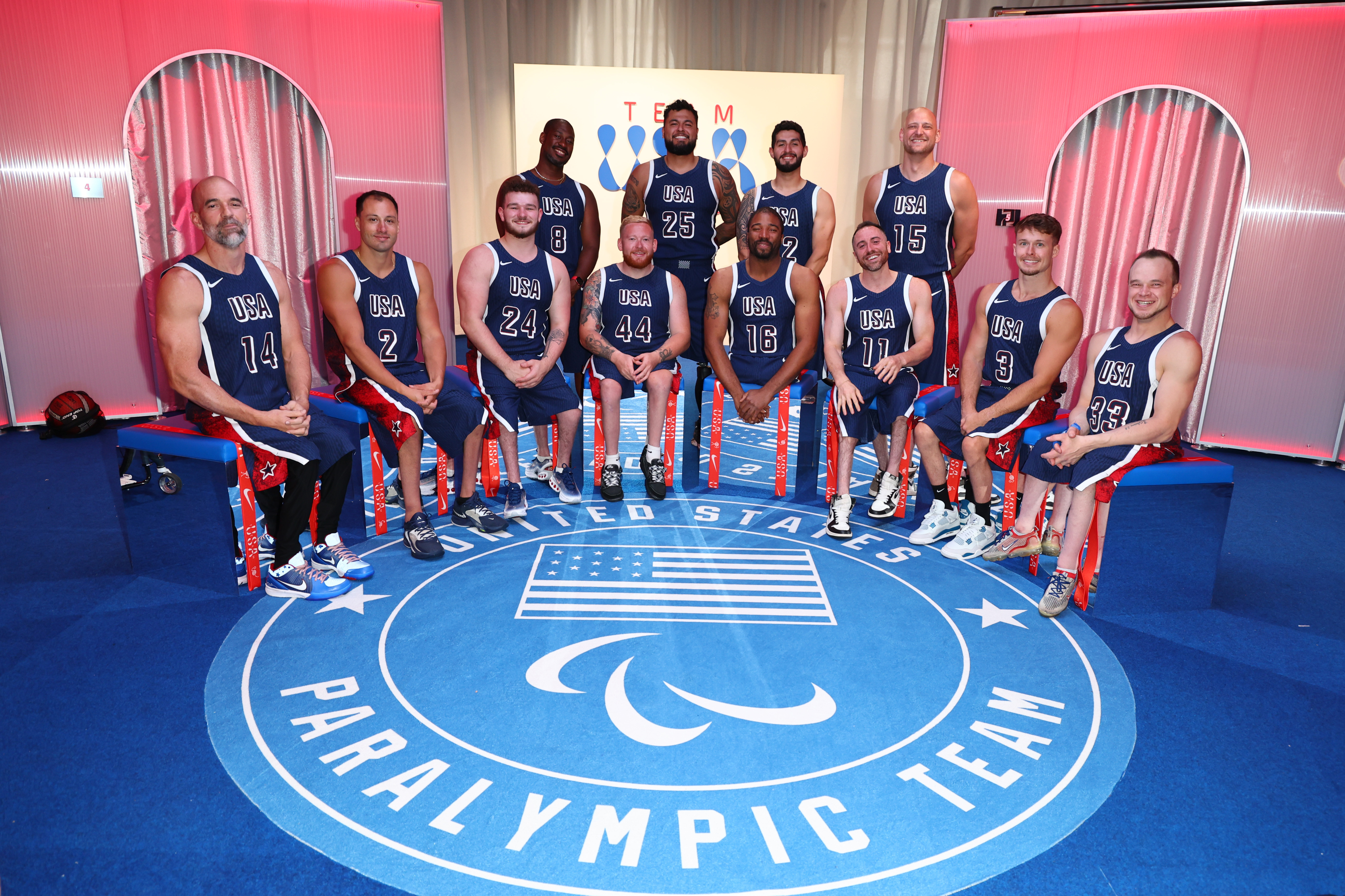 Team USA Paralympians pose for a photo ahead of Paralympics Paris 2024 on August 21, 2024 | Source: Getty Images