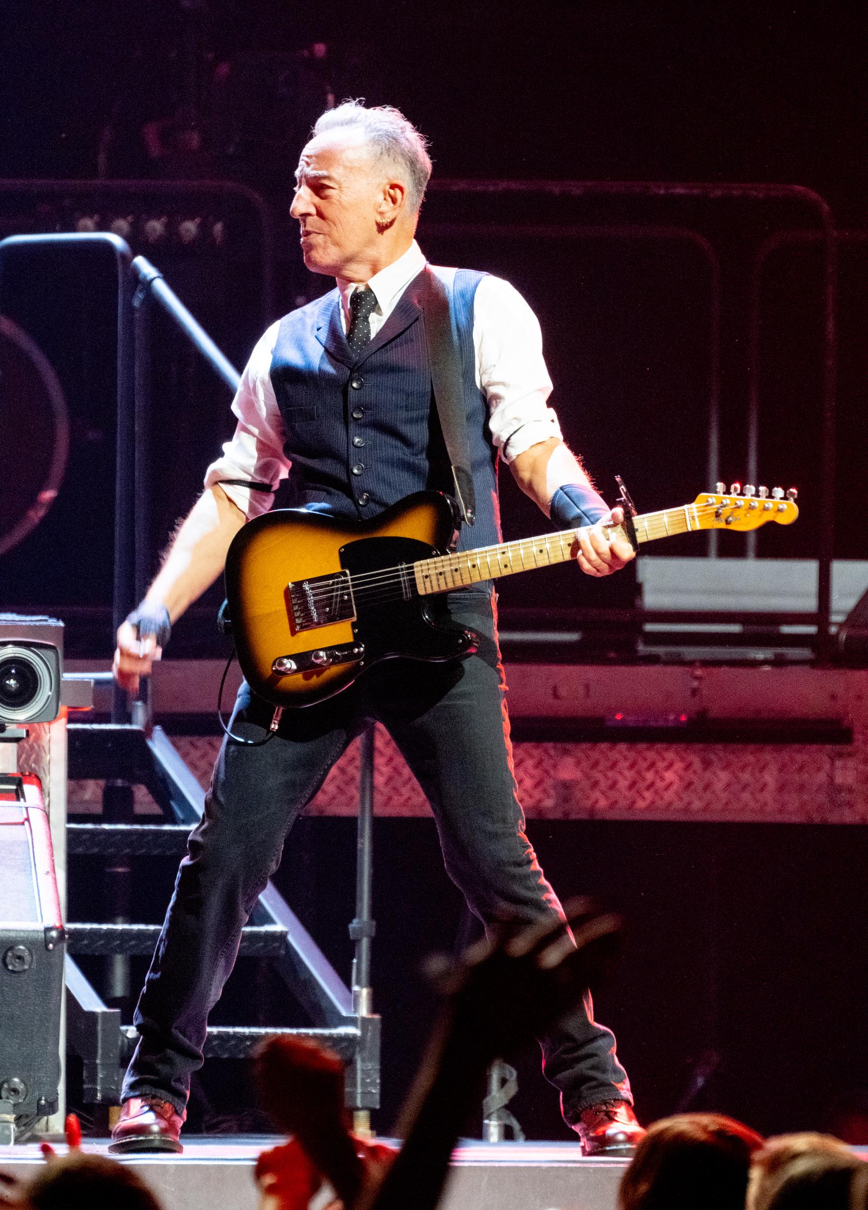Bruce Springsteen performs during the first night of his "The Land of Hopes and Dreams" tour at Co-op Live in Manchester, England, on May 14, 2025 | Source: Getty Images