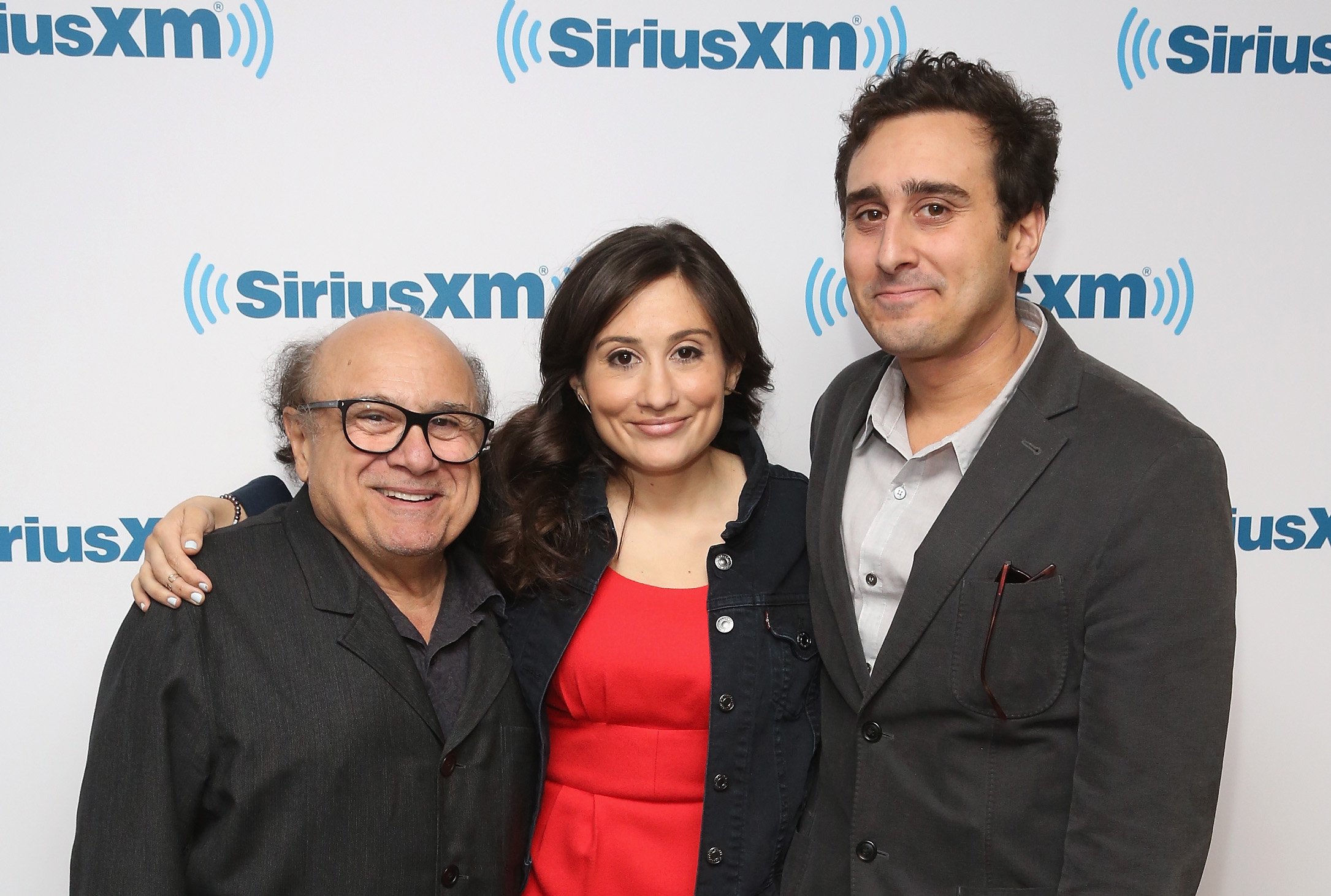 Danny DeVito, Lucy DeVito and Jake DeVito visit at SiriusXM Studio on April 18, 2016, in New York City. | Source: Getty Images.