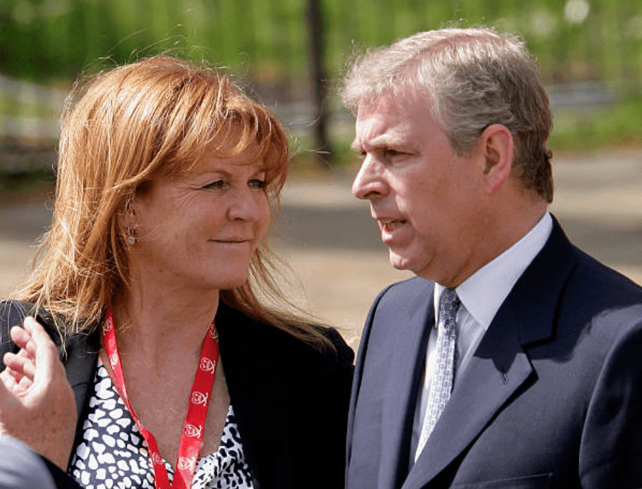 Sarah Ferguson chats with with ex-husband Prince Andrew at the Virgin London Marathon, on April 25, 2010, in London, England | Source: Indigo/Getty Images