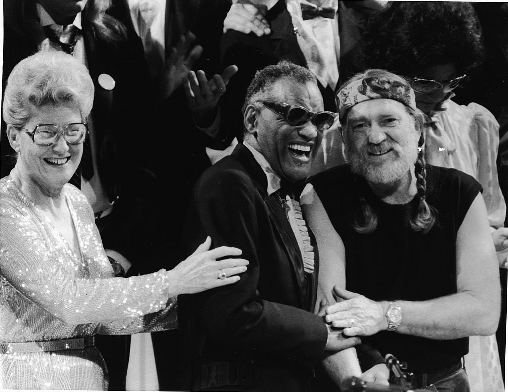Minnie Pearl, Ray Charles, Willie Nelson. 1980s. Image Credit: Getty Images