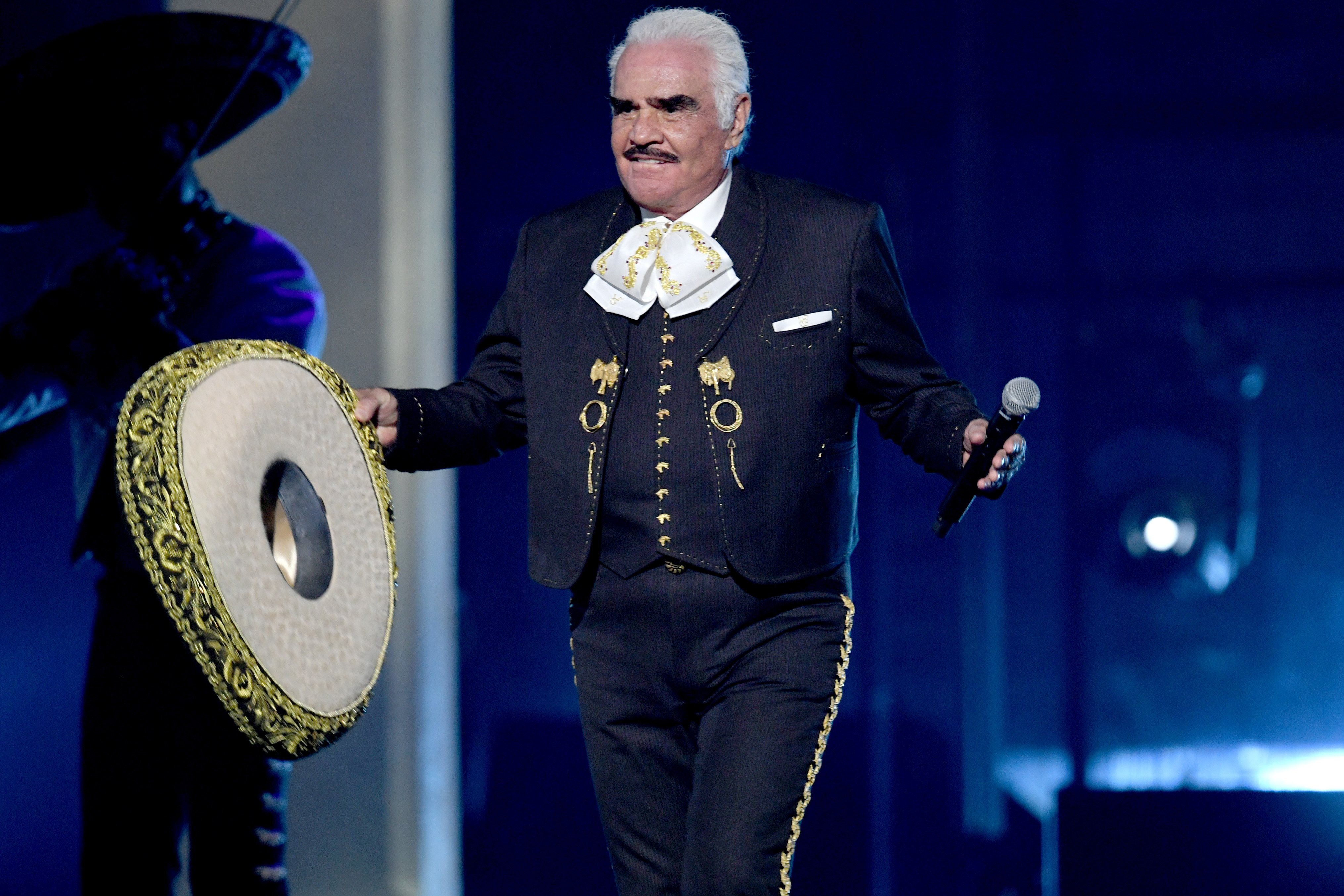 Vicente Fernández en concierto en Las Vegas en noviembre de 2019. | Foto: Getty Images