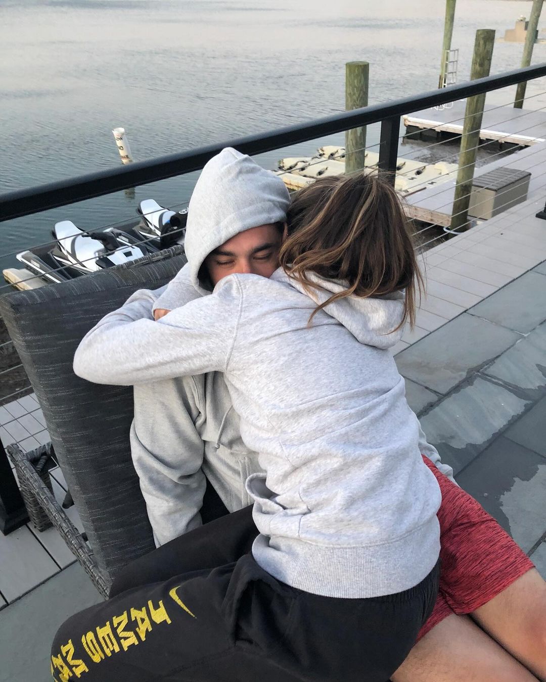 Johnny and Meredith Gaudreau hugging, from an Instagram slideshow of photos, dated September 1, 2024 | Source: Instagram/meredithgaudreau_