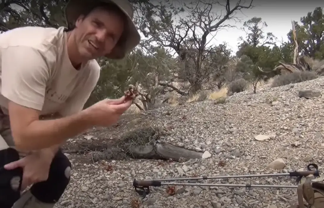 Kenny Veach on one of his hikes. | Source: YouTube/snakebitmgee