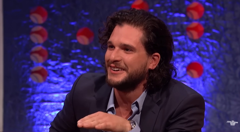 During the interview, Harington admitted that he had underestimated Leslie's reaction to finding a realistic replica of his severed head inside their refrigerator, saying the prank "didn't go down well." | Source: YouTube/The Jonathan Ross Show