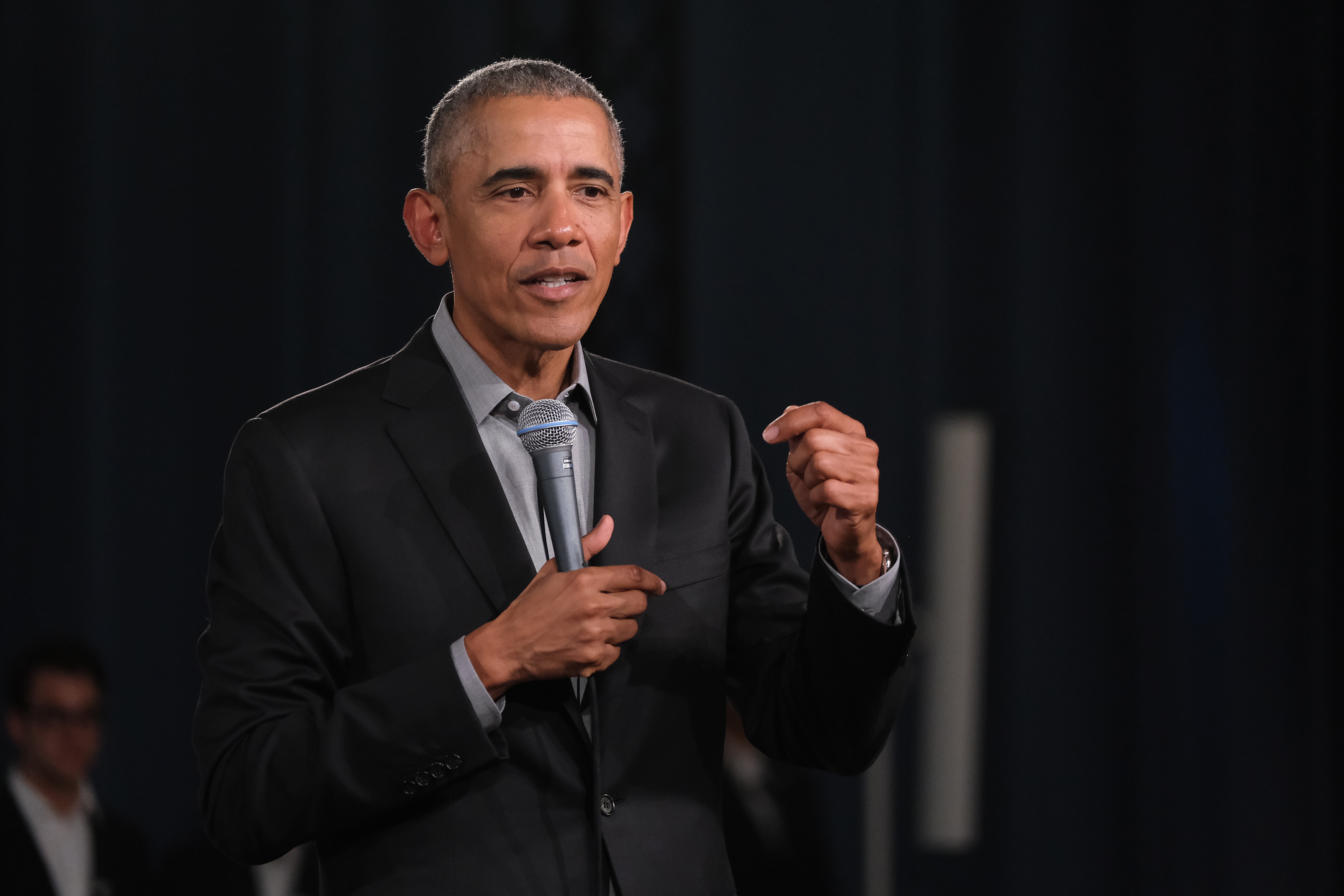 Former U.S. President Barack Obama at a Town Hall-styled session on Apr. 06, 2019 in Berlin, Germany | Photo: Getty Images