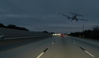 An airplane about to make an emergency landing as seen in a video shared on December 10, 2025 | Source: Instagram/abc7newsbayarea