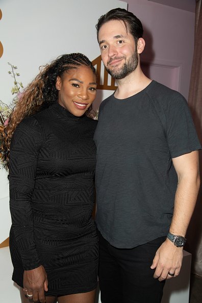 Alexis Ohanian, Serena Williams, The Serena Collection Pop-Up VIP Reception, Los Angeles, 2018 | Quelle: Getty Images