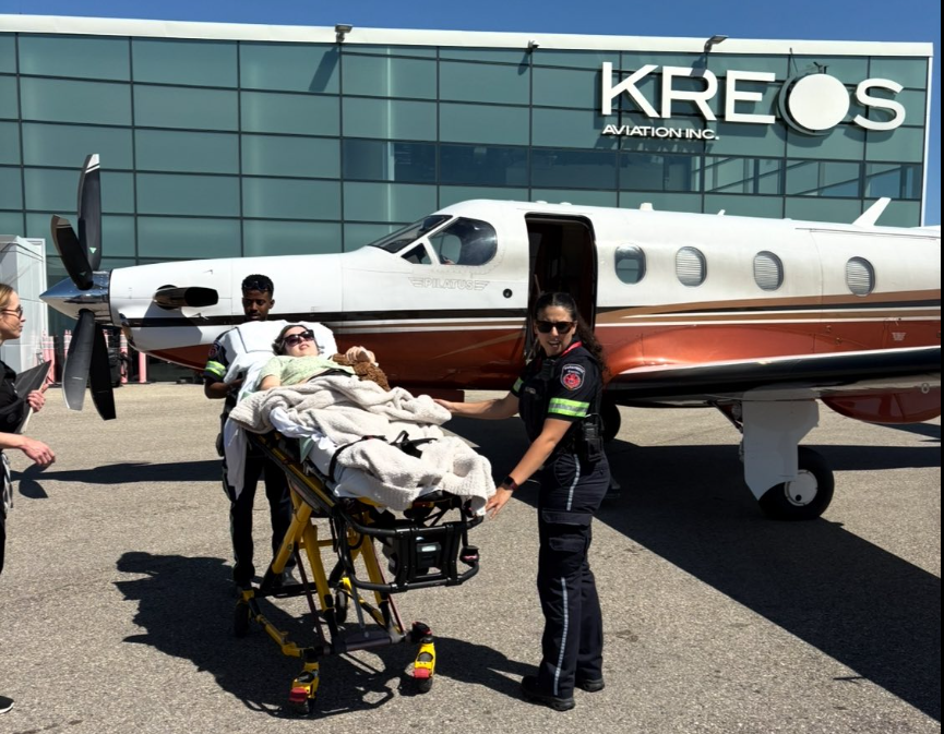 Brooklyn Aleksic being wheeled by paramedics, dated July 5, 2025 | Source: Facebook/diane.dezura
