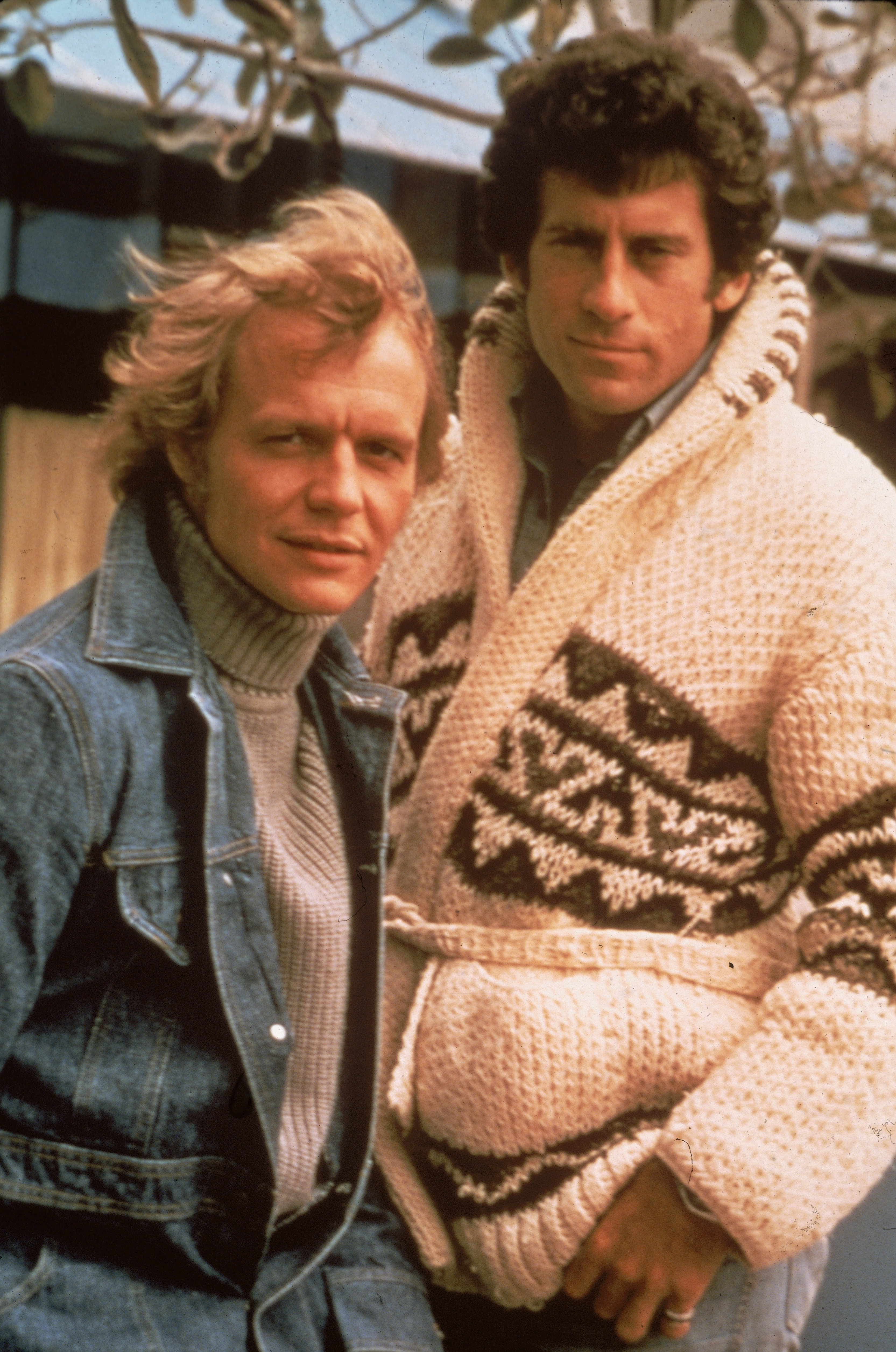 David Soul and Paul Michael Glaser from the television series, 'Starsky and Hutch,' circa 1977 | Source: Getty Images