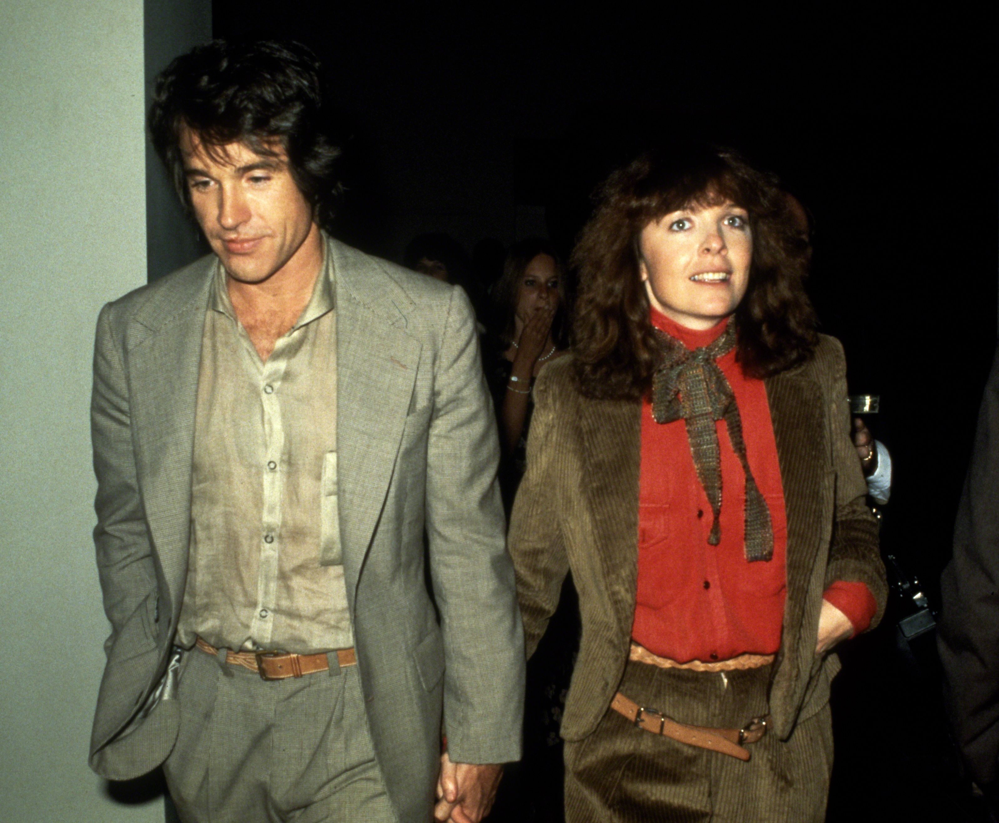 Warren Beatty and Diane Keaton in New York City, in circa 1978. 