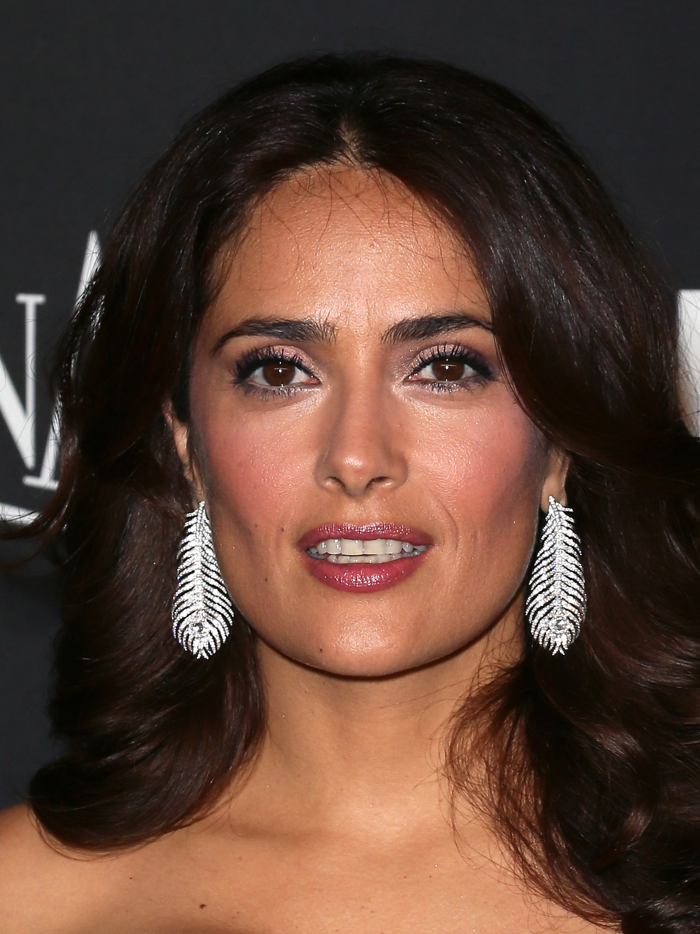 By this stage of her career, Hayek had firmly established herself as one of Hollywood's most glamorous stars. Her red-carpet close-ups became a visual record of how she balanced elegance, maturity, and bold styling.